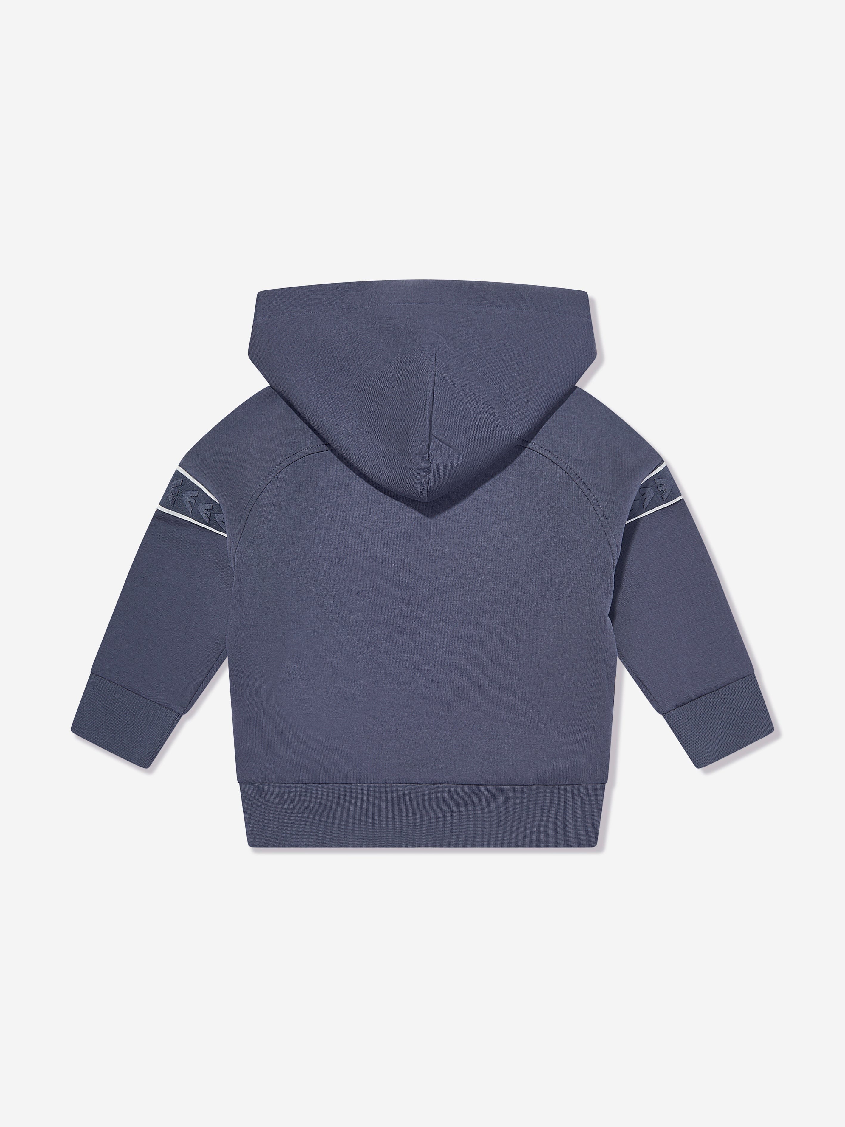Emporio Armani Boys Logo Hoodie in Blue
