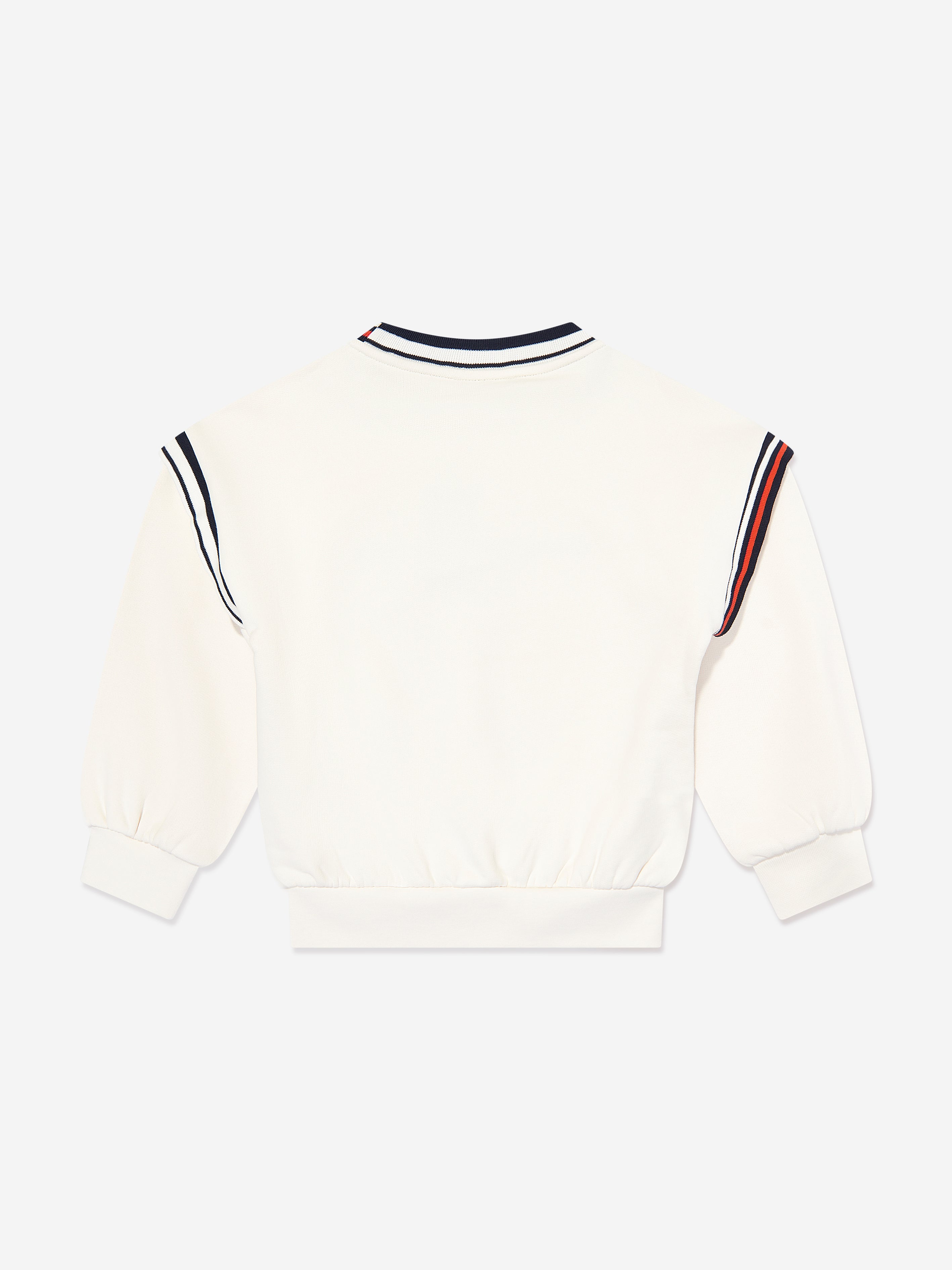 Emporio Armani Kids Logo Sweatshirt in Ivory