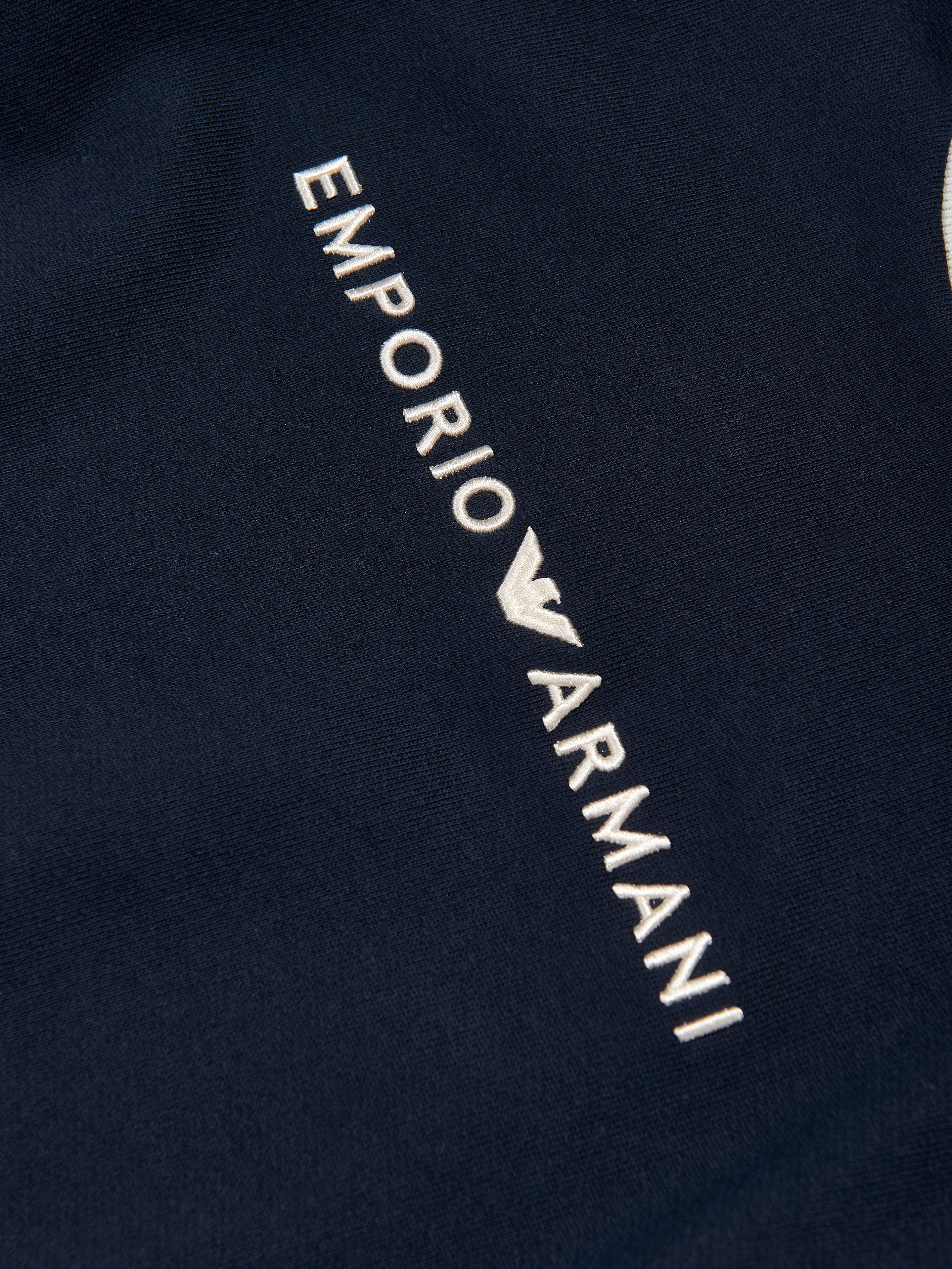 Emporio Armani Boys Logo Sweatshirt in Navy