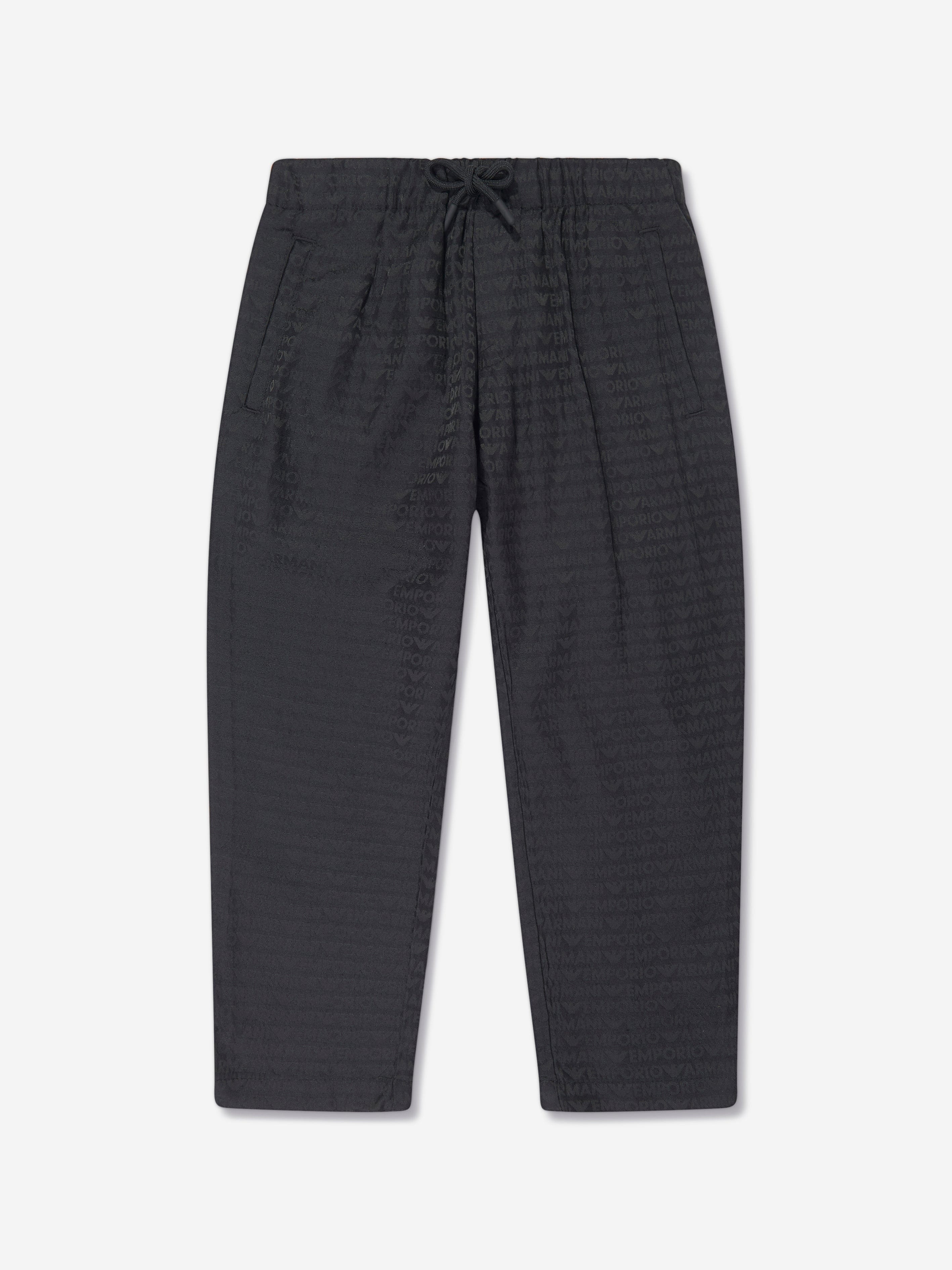 Emporio Armani Boys Branded Trousers in Navy