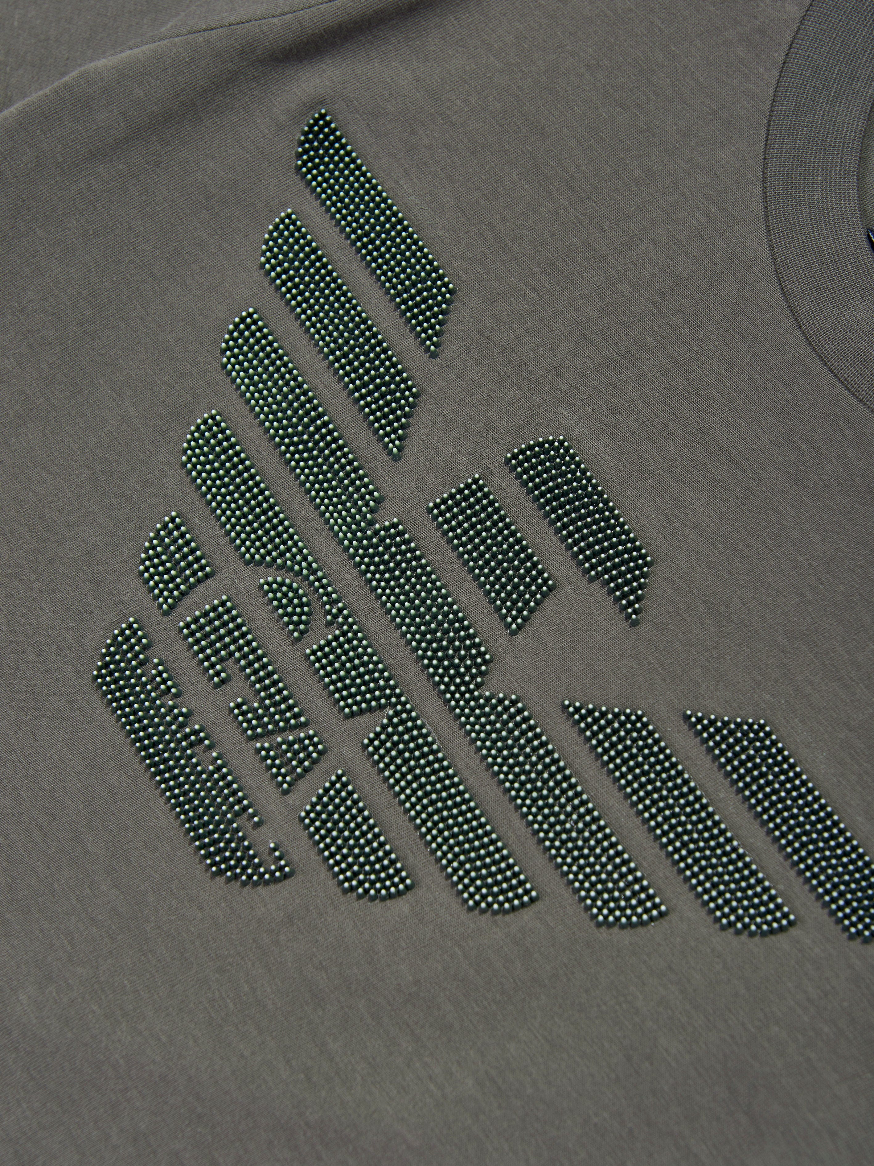 Emporio Armani Boys Logo T-Shirt in Brown