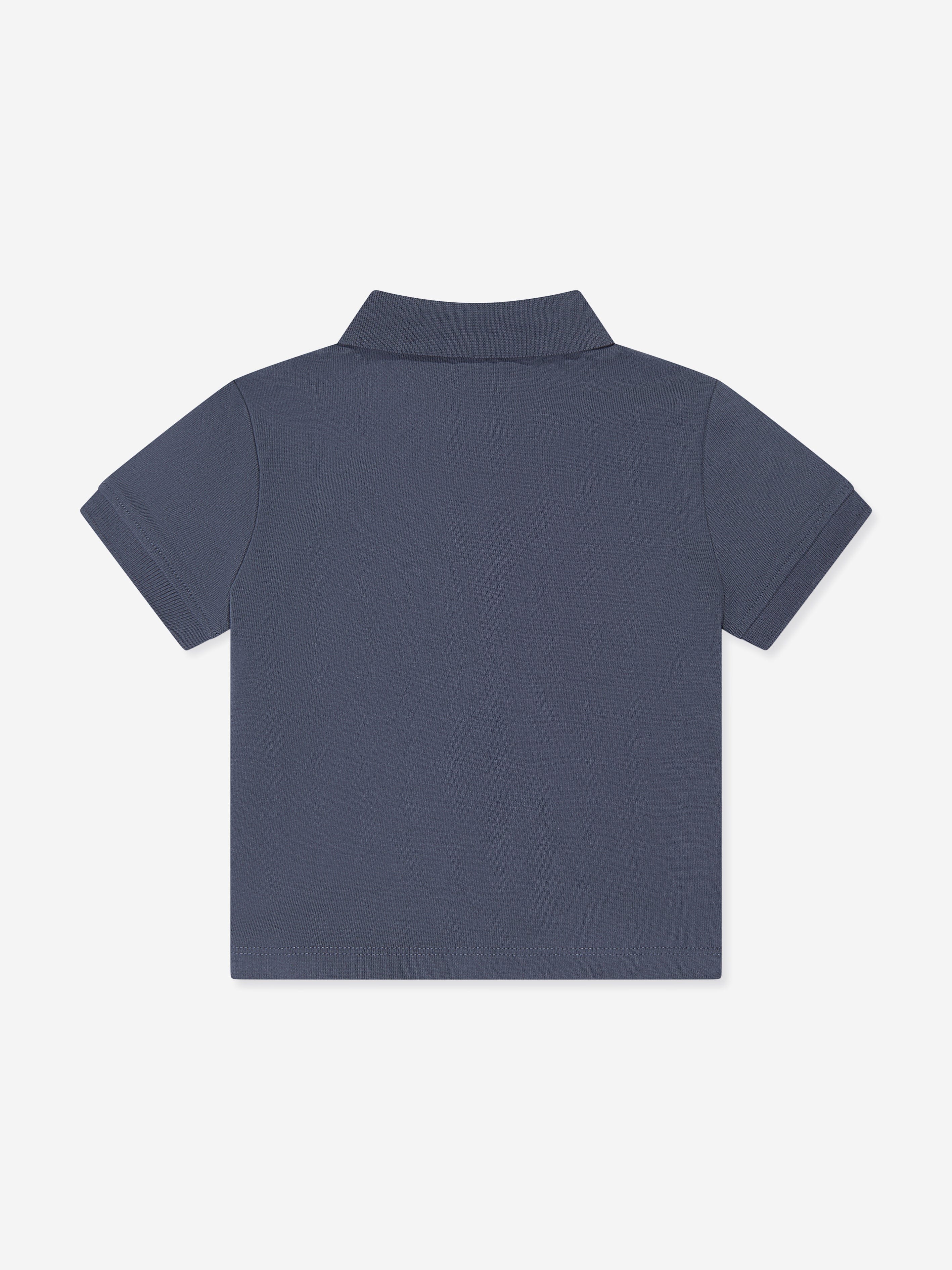 Emporio Armani Baby Boys Logo Polo Shirt in Blue