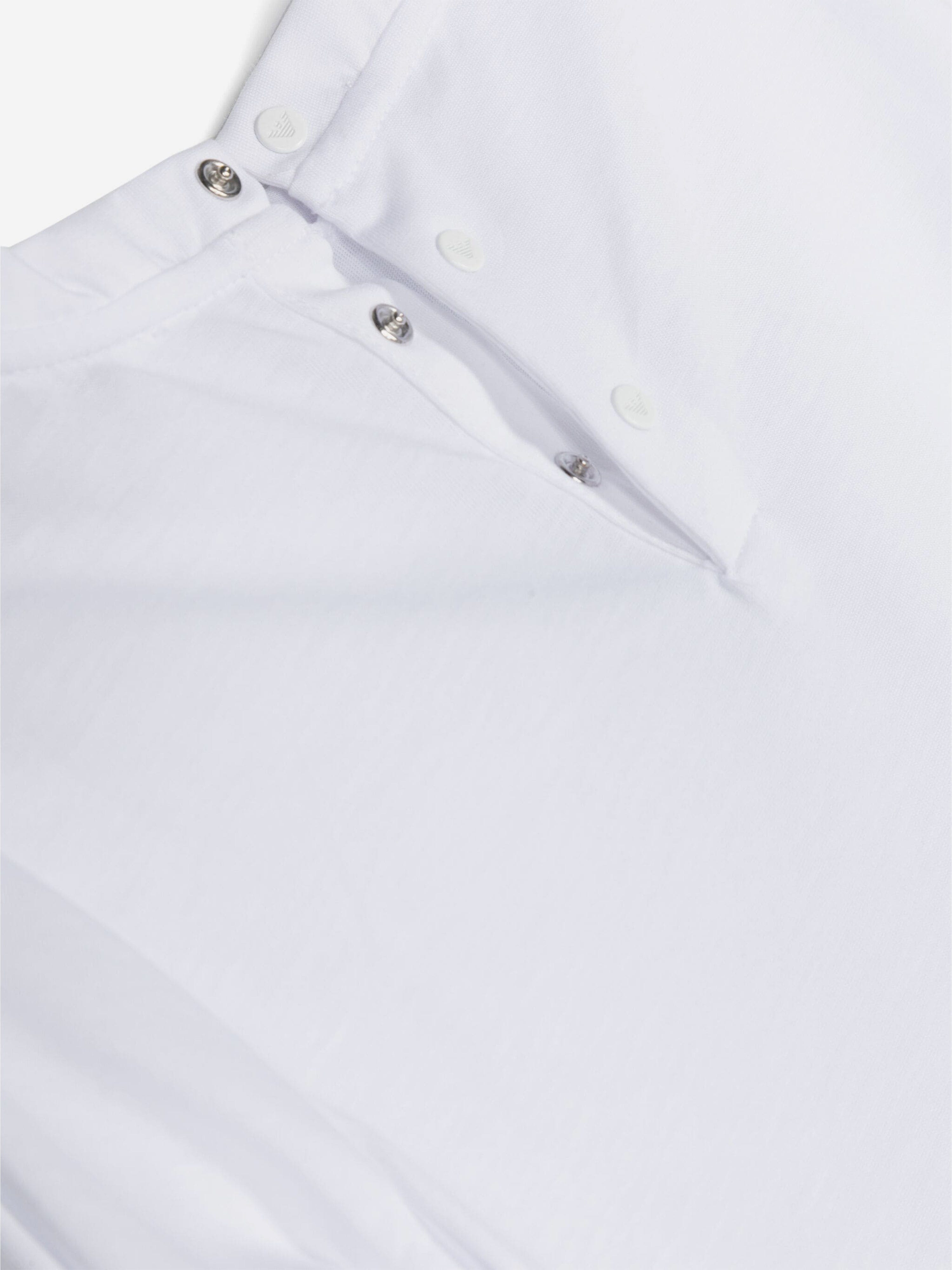 Emporio Armani Baby Boys Long Sleeve T-Shirt in White