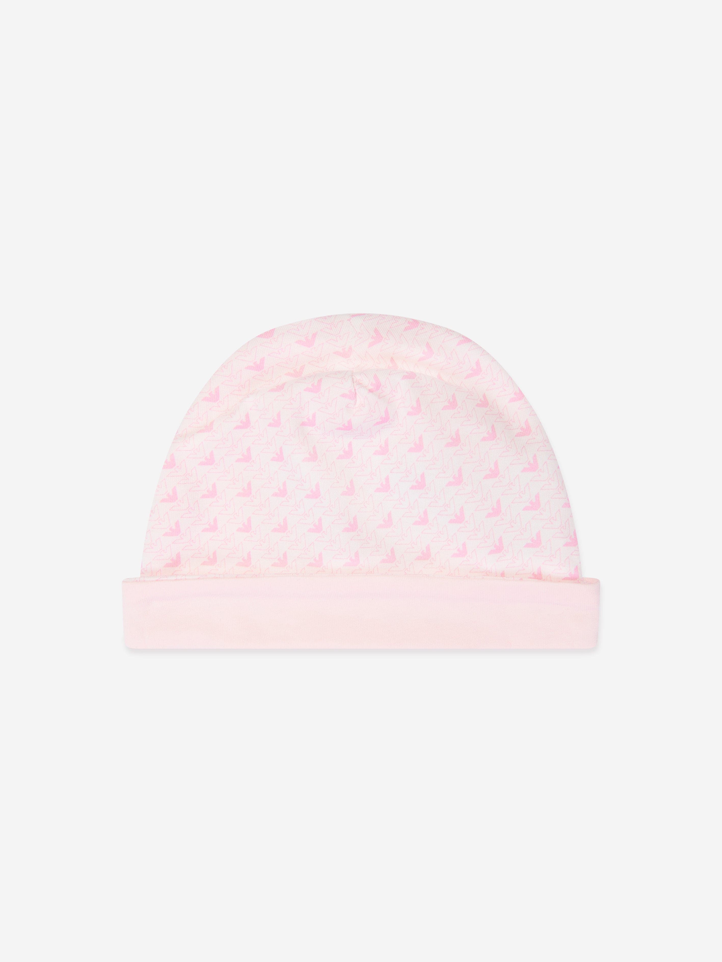 Emporio Armani Baby Girls Logo Babygrow Gift Set in Pink