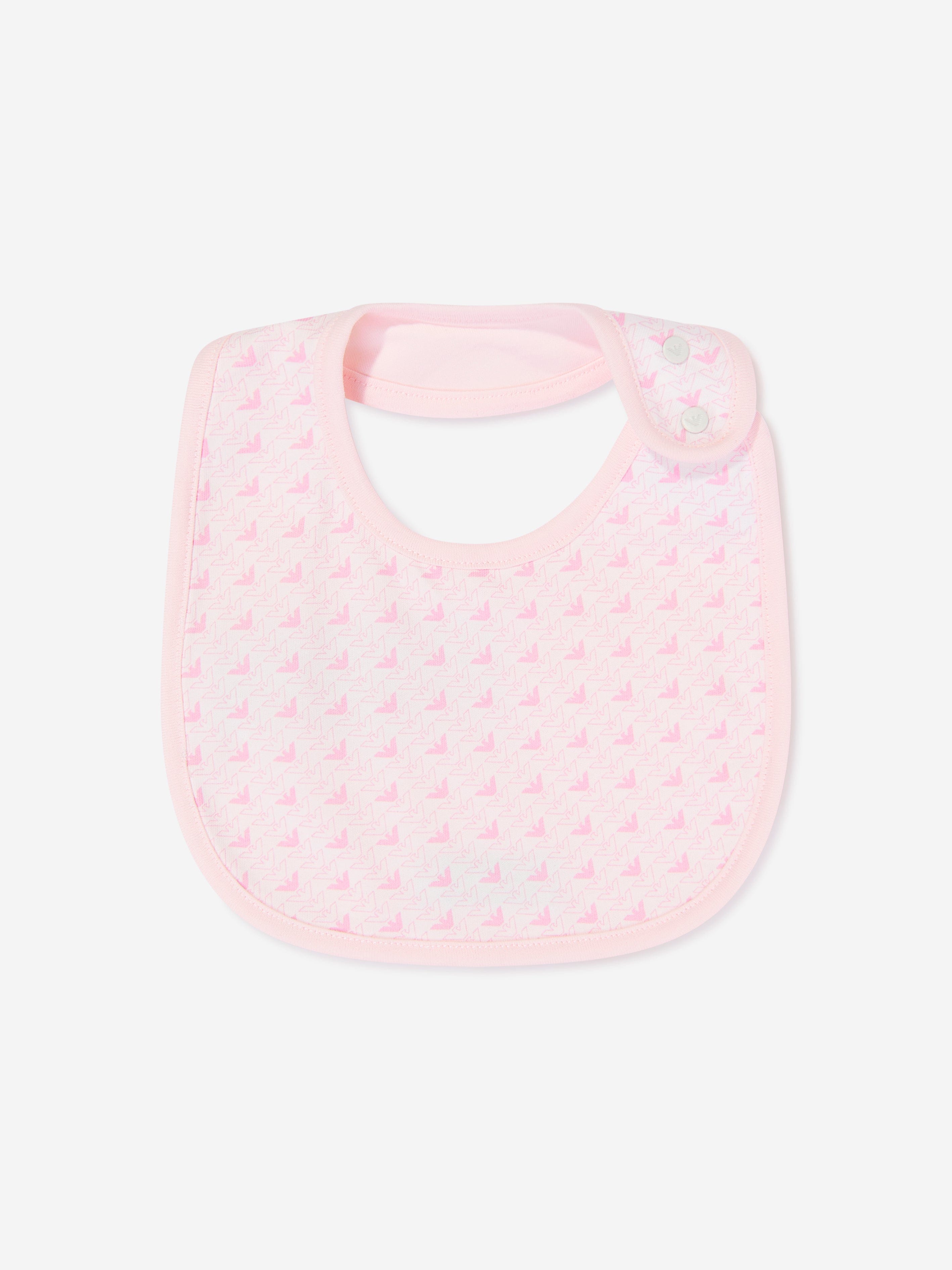 Emporio Armani Baby Girls Logo Babygrow Gift Set in Pink