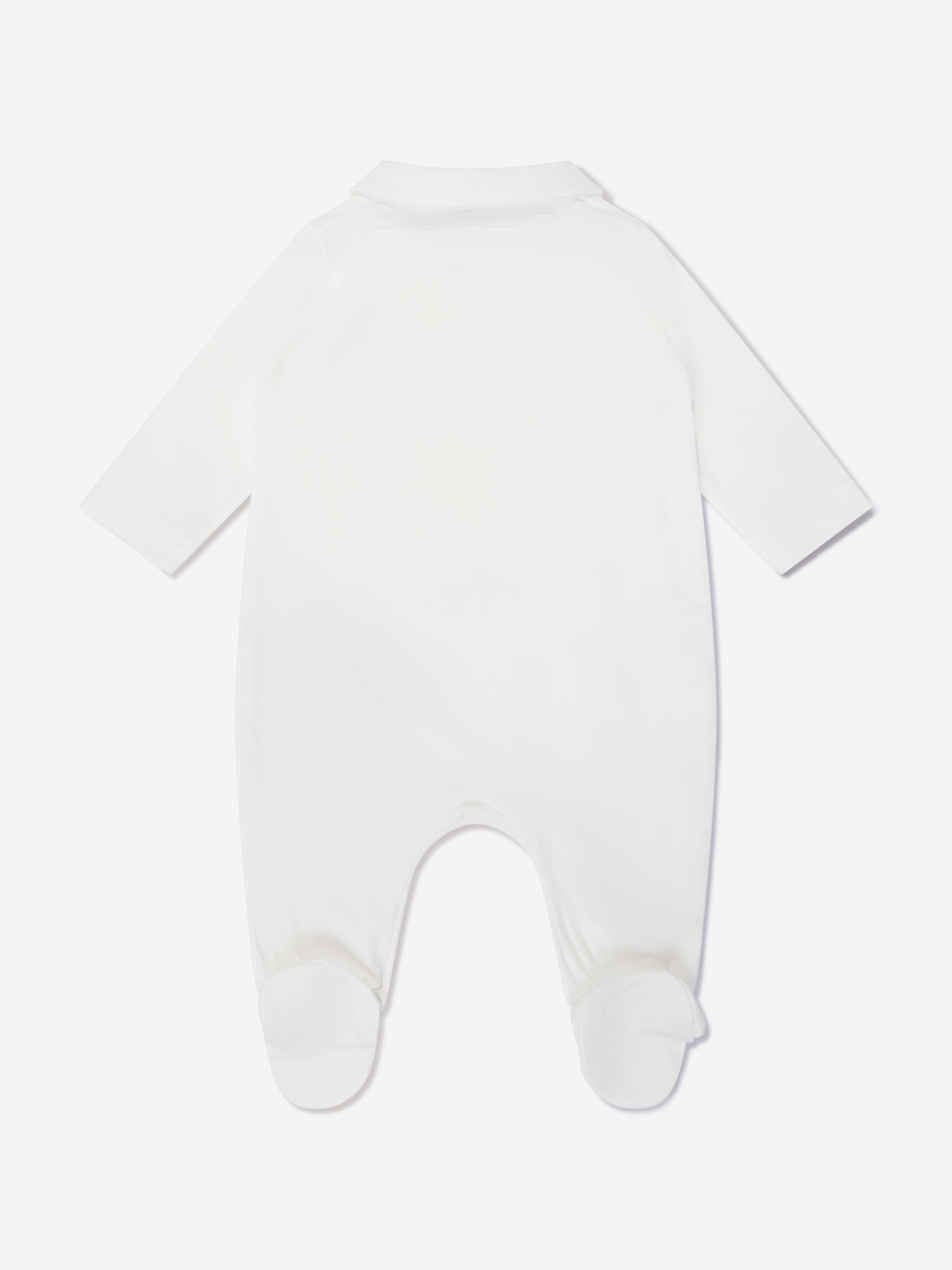 Emporio Armani Baby Logo Babygrow in White