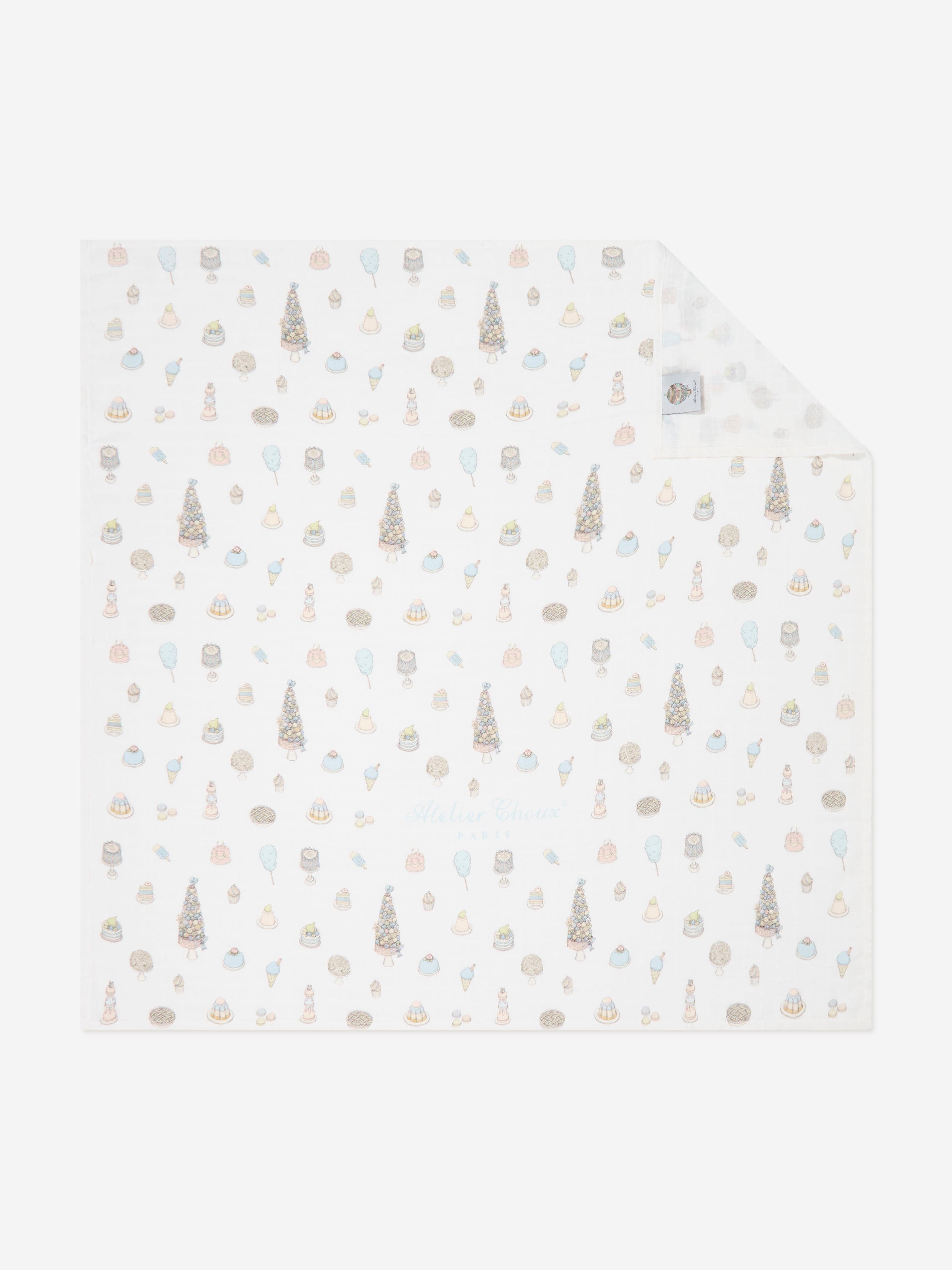 Atelier Choux Baby Boys Sweetie Pie Swaddle in Blue