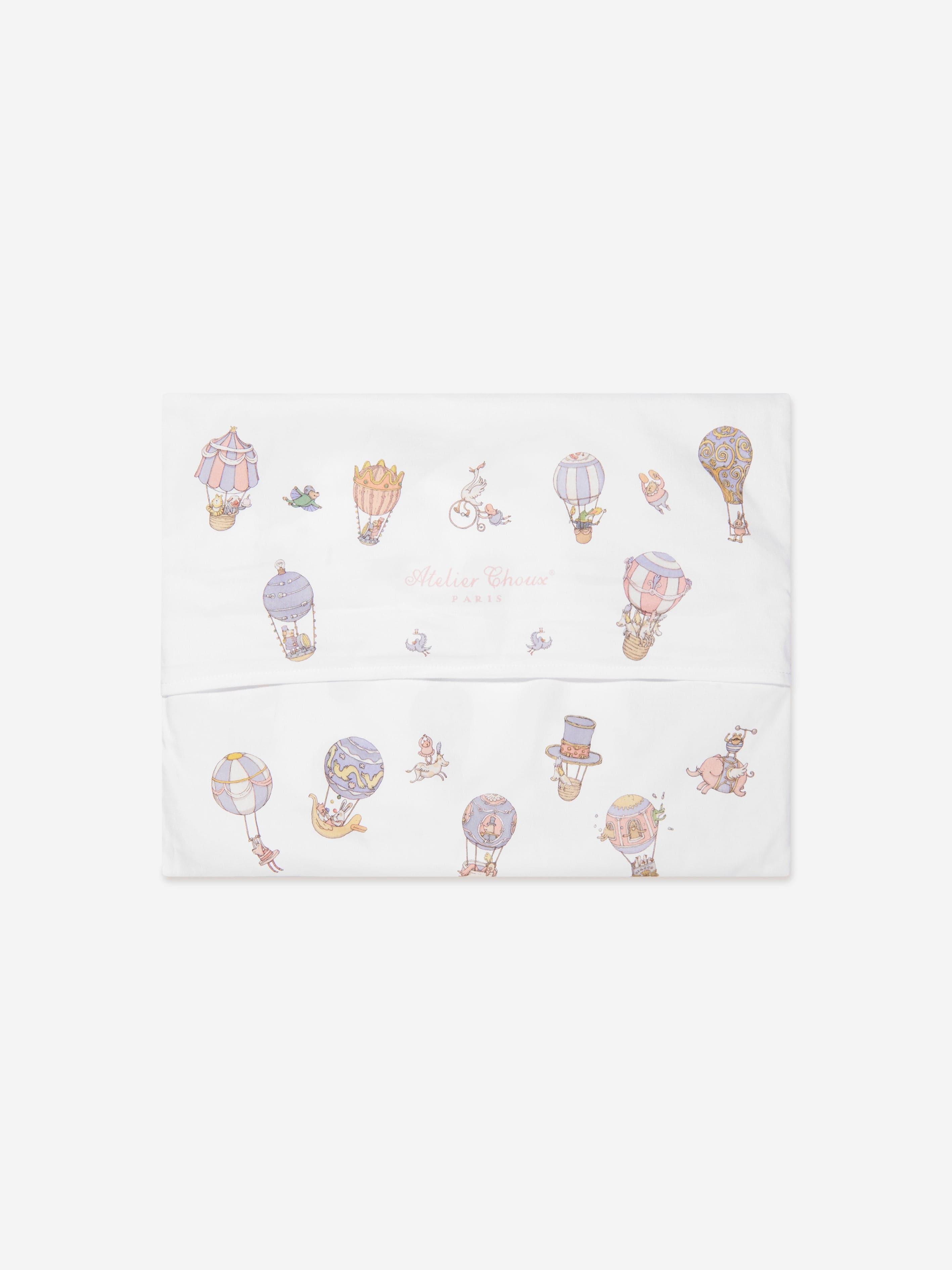 Atelier Choux Kids Pastel Circus Satin Cushion in White