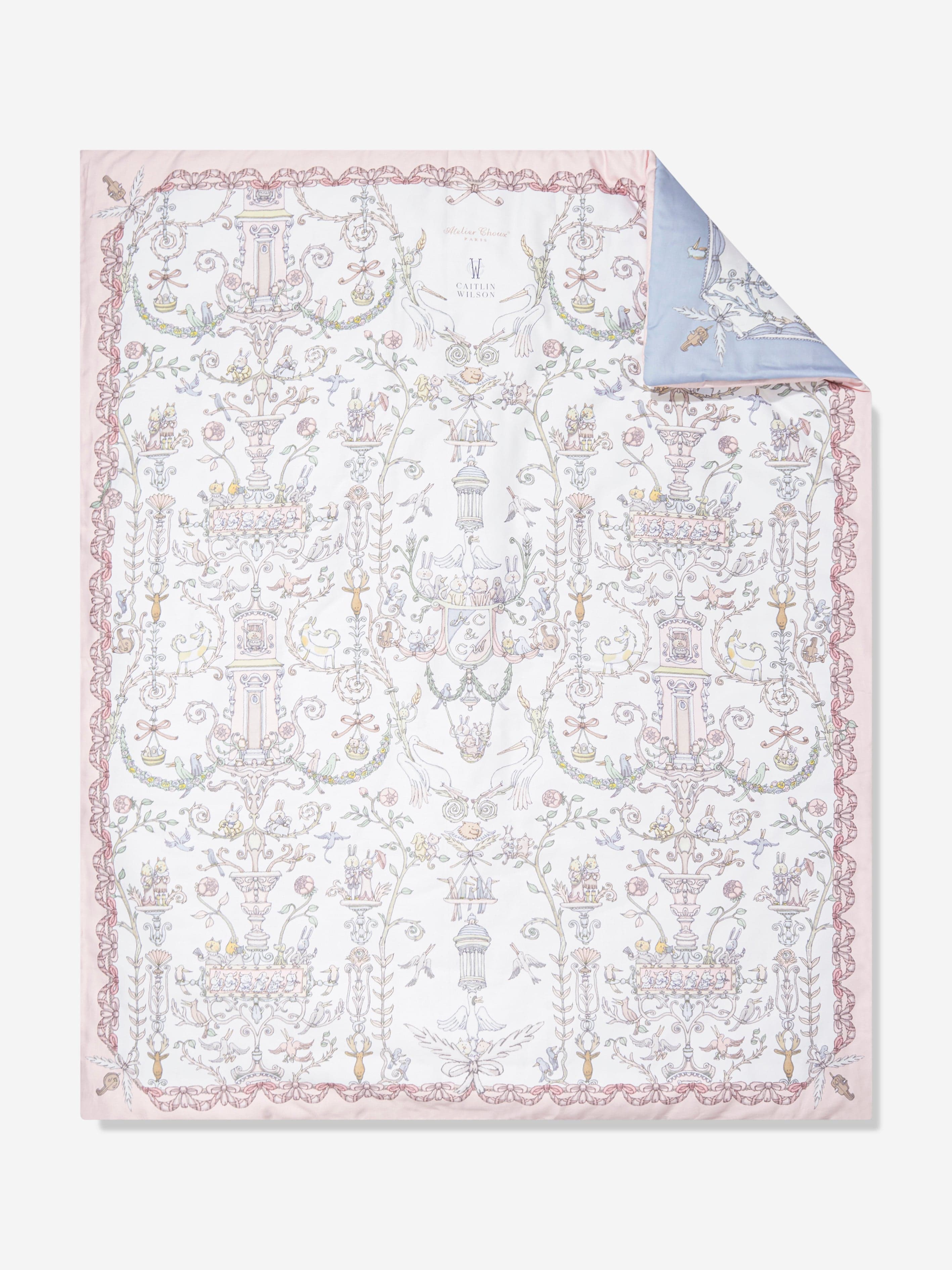Atelier Choux Baby Toile De Jouy Atelier Choux & Caitlin Wilson Reversible Quilt in Multicolour (130cm)