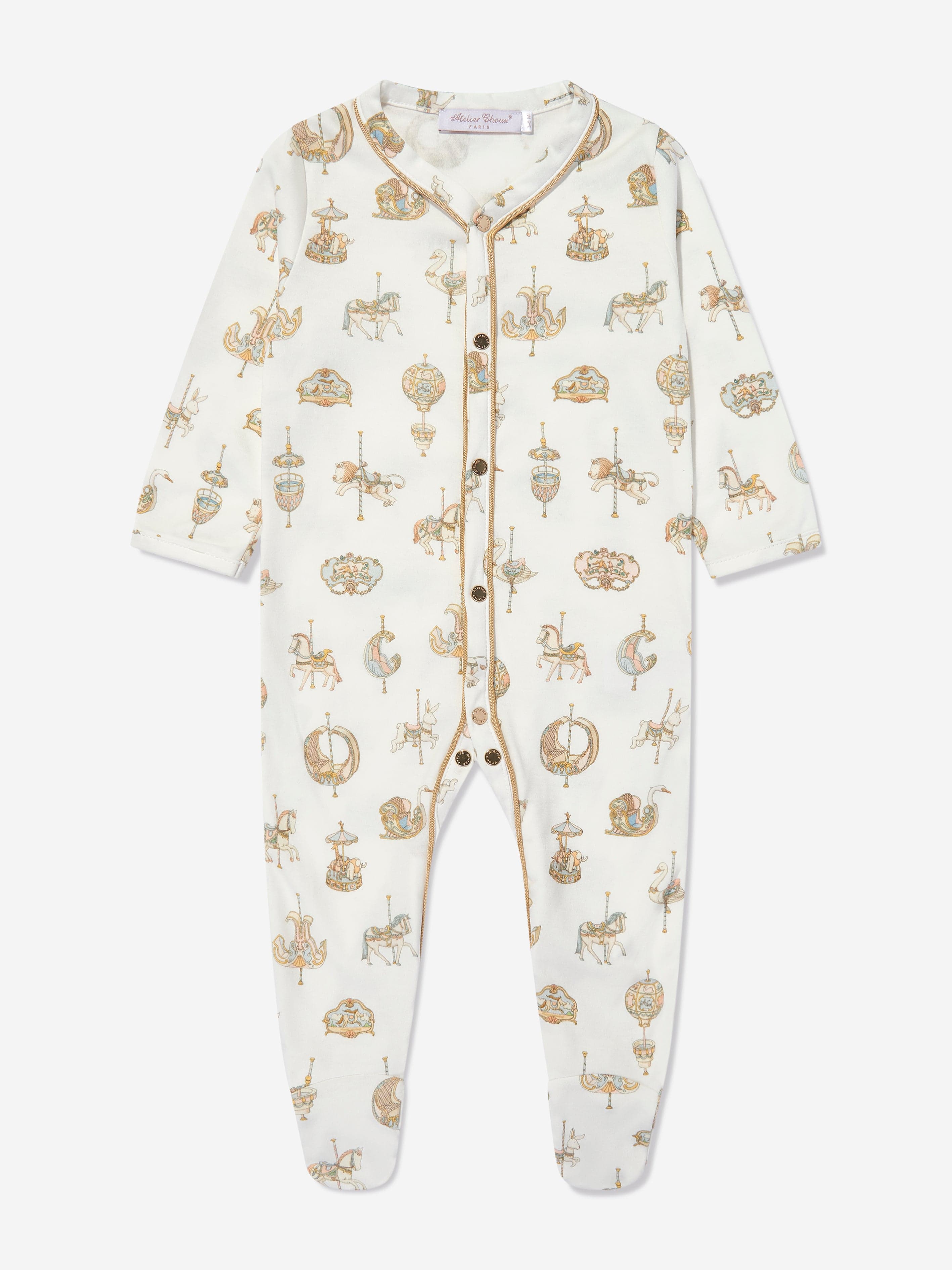 Atelier Choux Baby Girls Carousel Gift Set in Pink