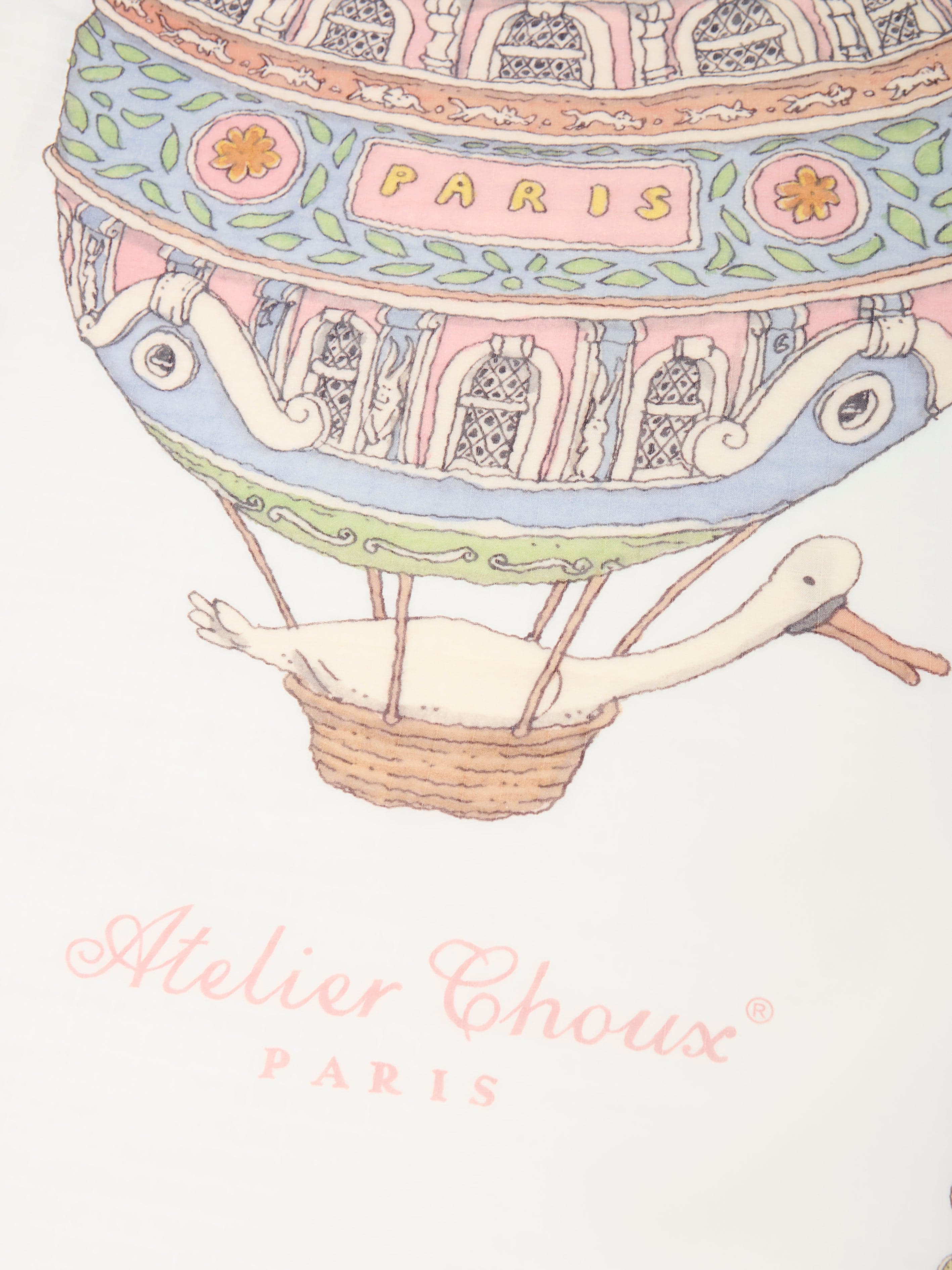 Atelier Choux Baby Grand Carré Hot Air Balloons in White
