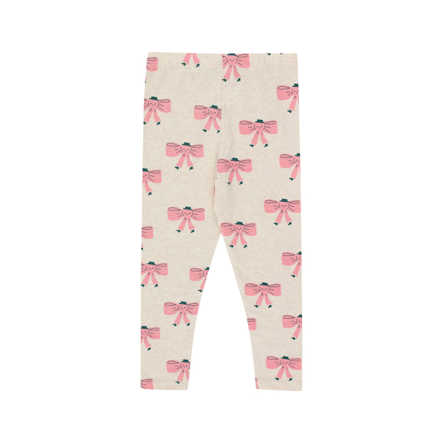 Boys & Girls Beige Printed Cotton Leggings