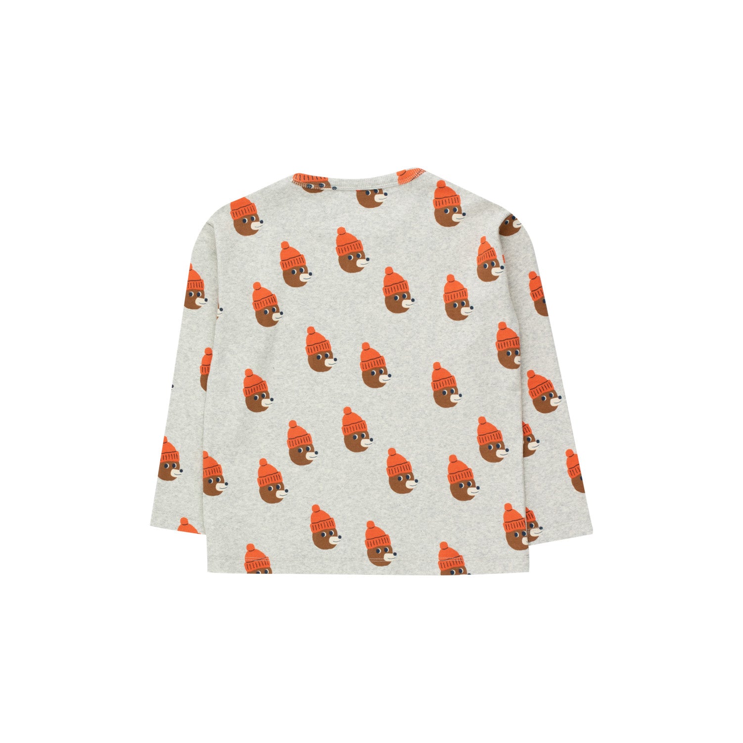 Boys & Girls Grey Printed Cotton T-Shirt