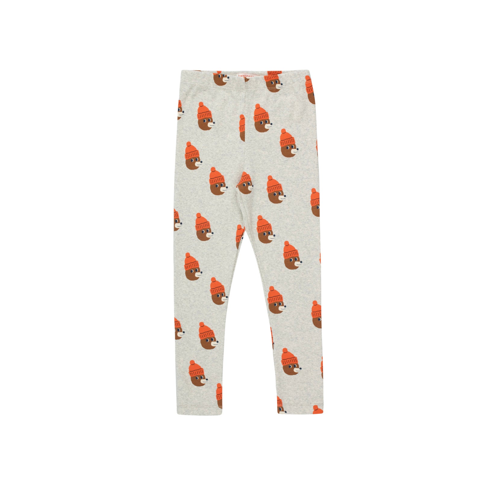 Boys & Girls Grey Printed Cotton Leggings