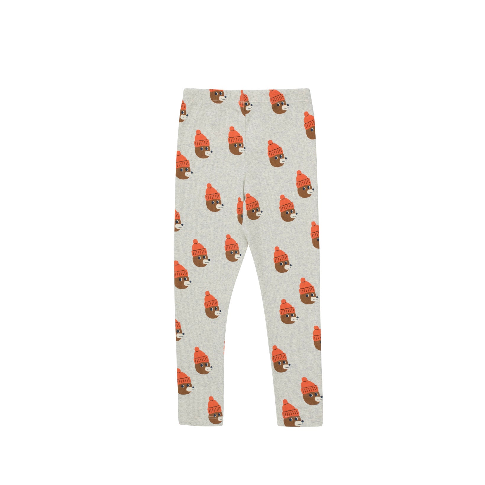 Boys & Girls Grey Printed Cotton Leggings