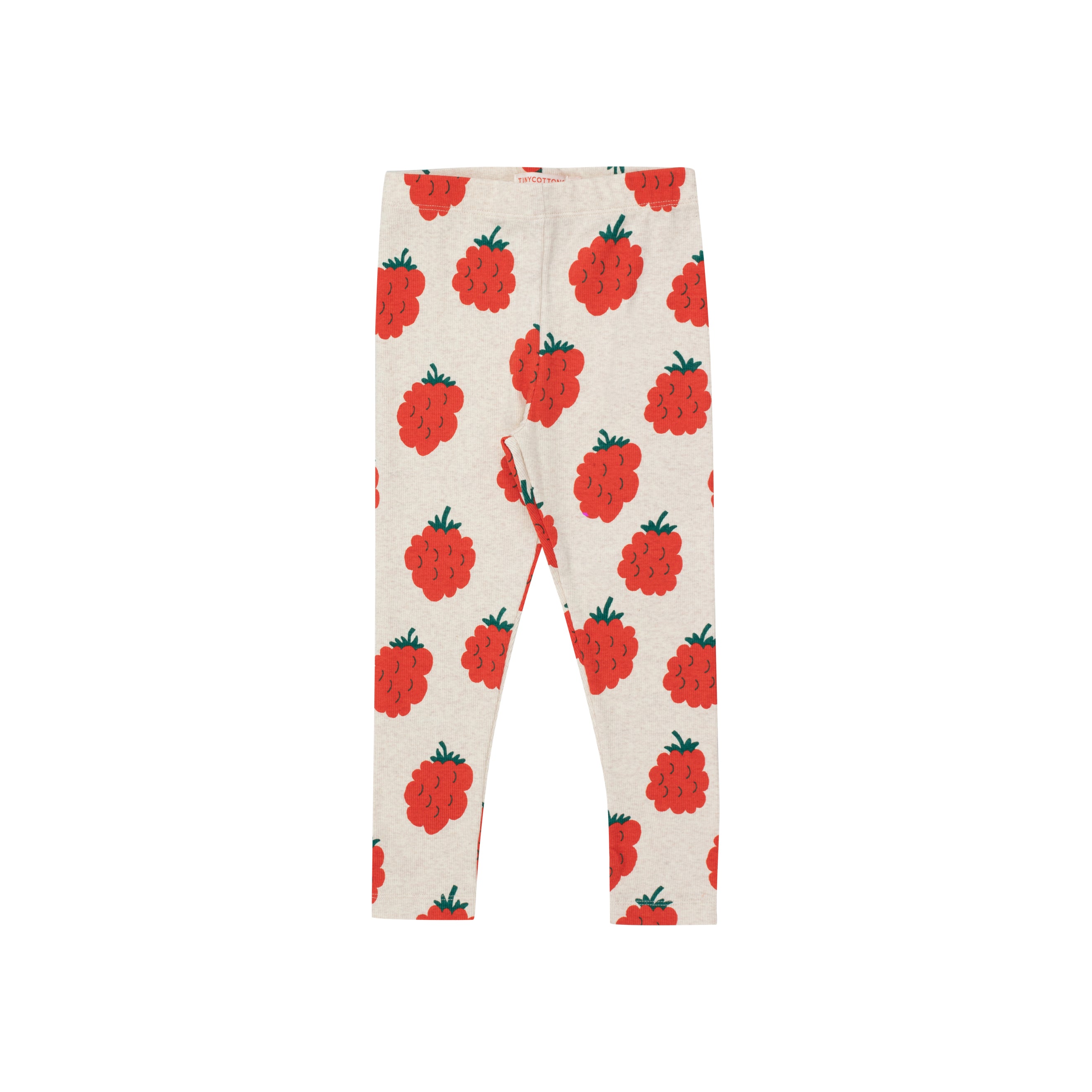 Boys & Girls White Printed Cotton Leggings