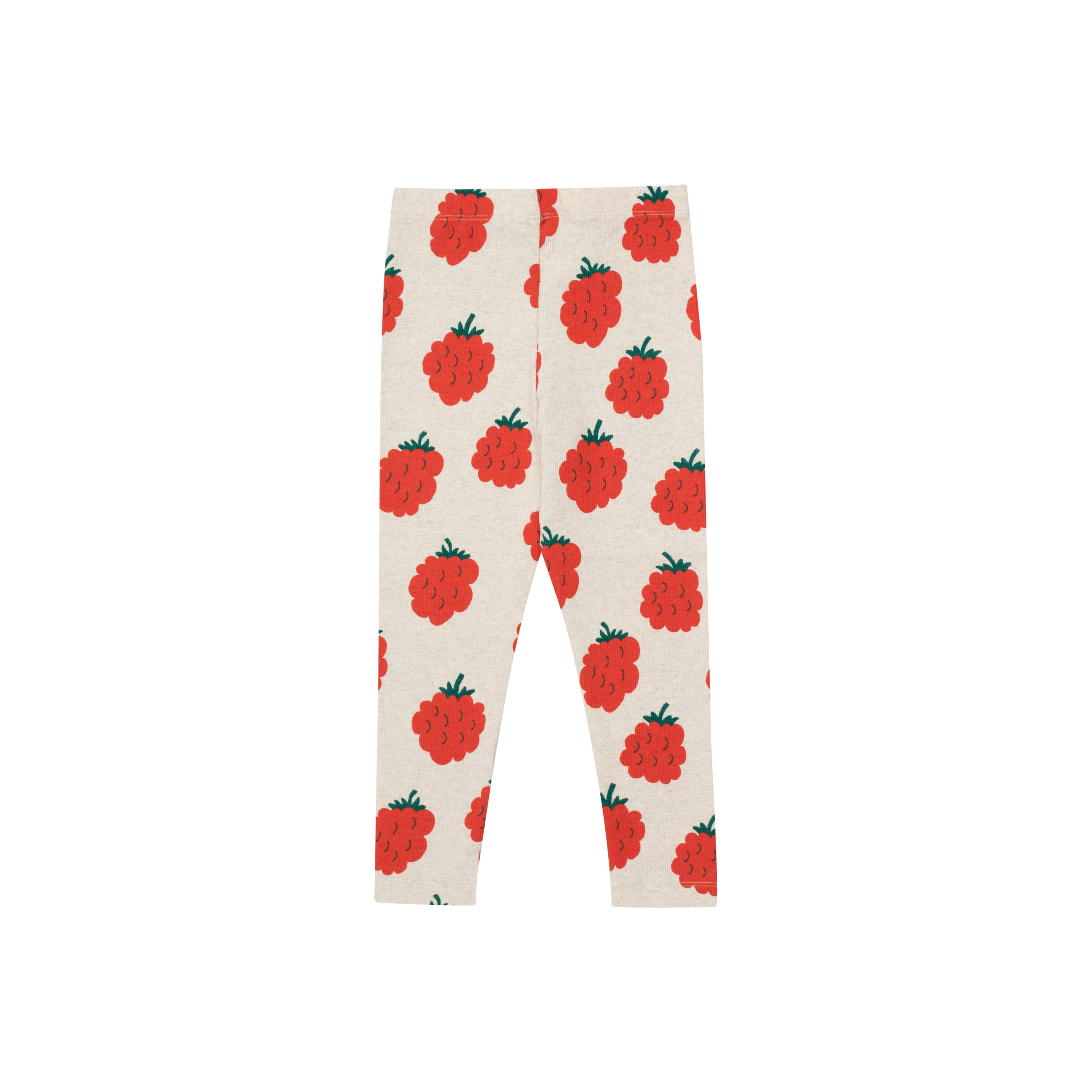 Boys & Girls White Printed Cotton Leggings