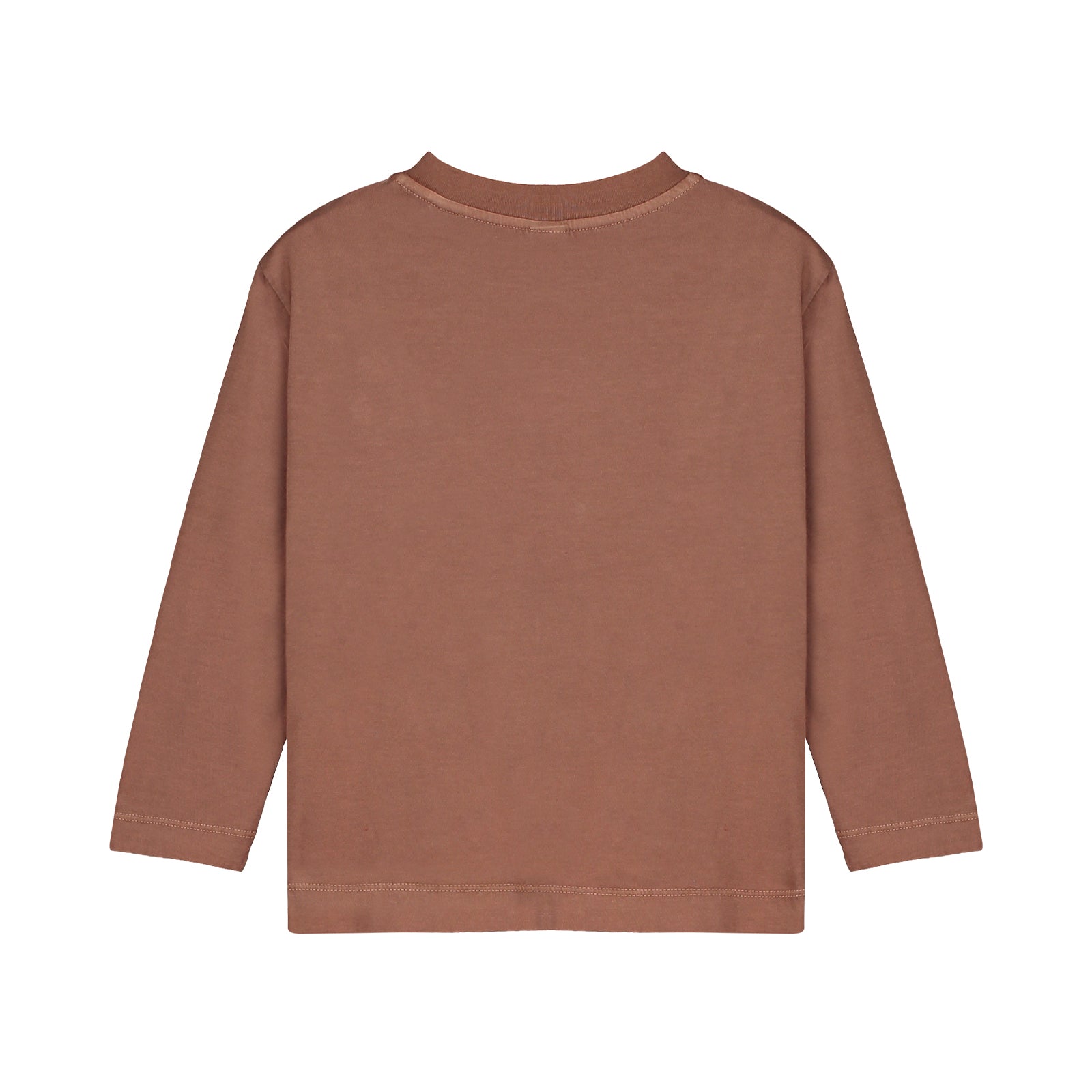 Boys & Girls Brown Cotton T-Shirt