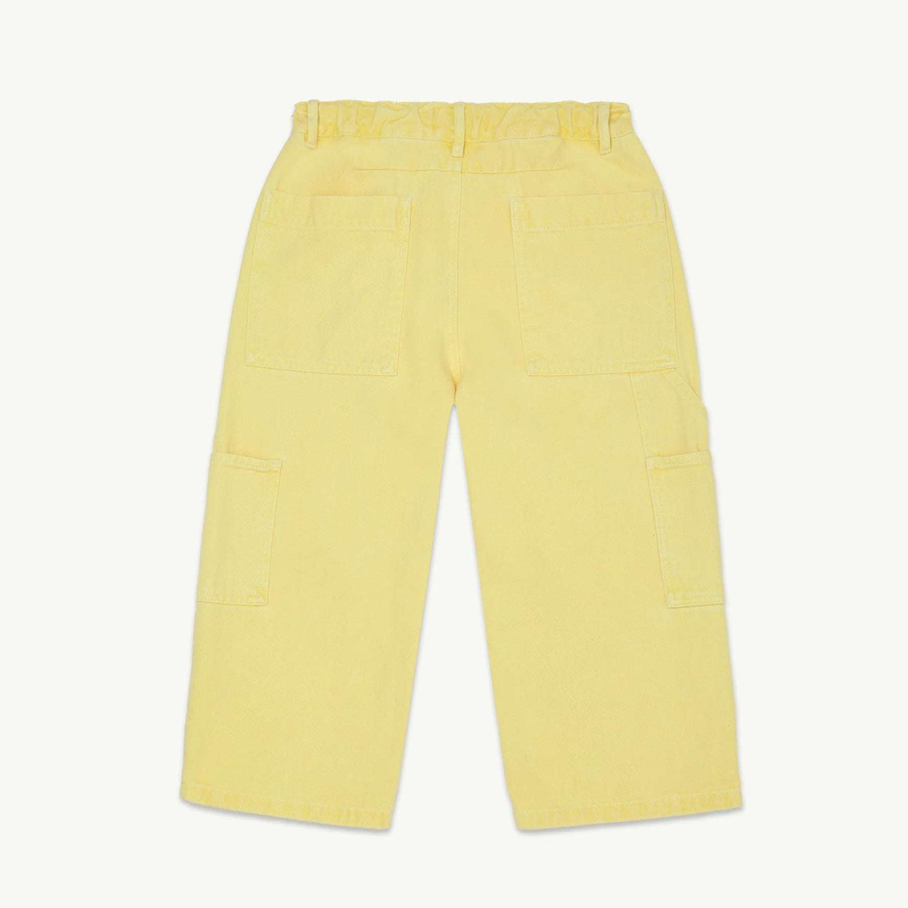 Boys & Girls Yellow Cotton Trousers