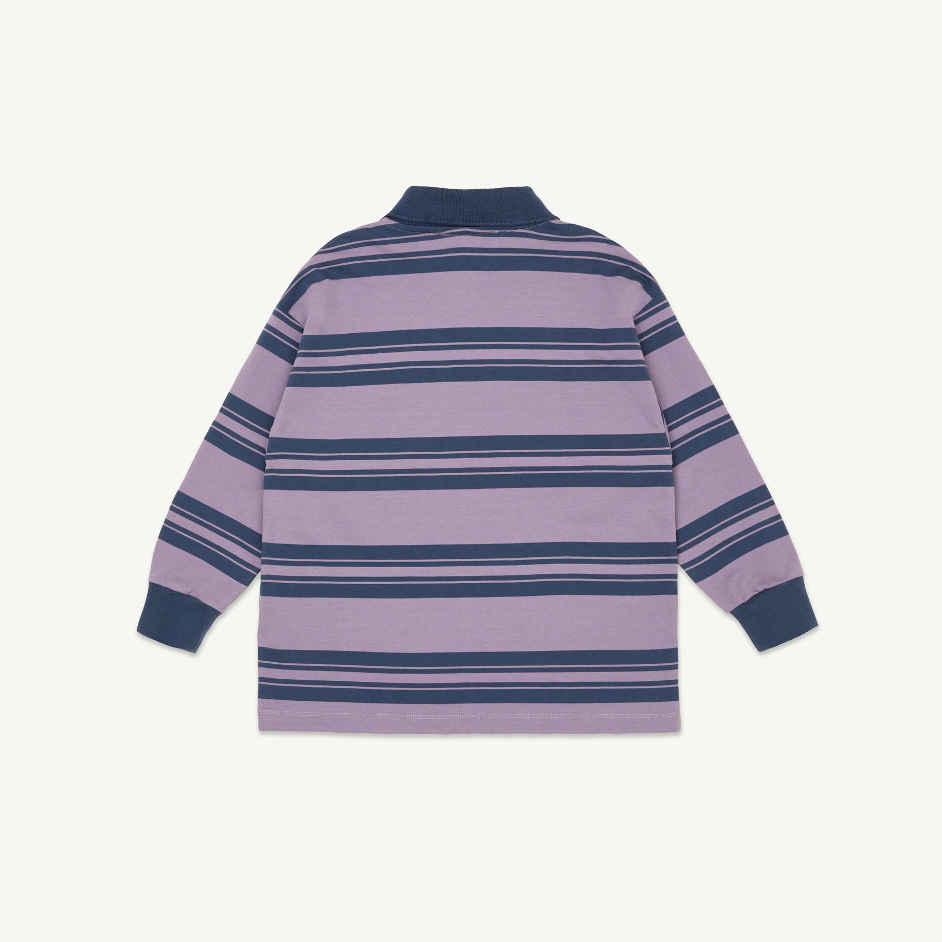 Boys & Girls Purple Stripes Cotton Polo Shirt