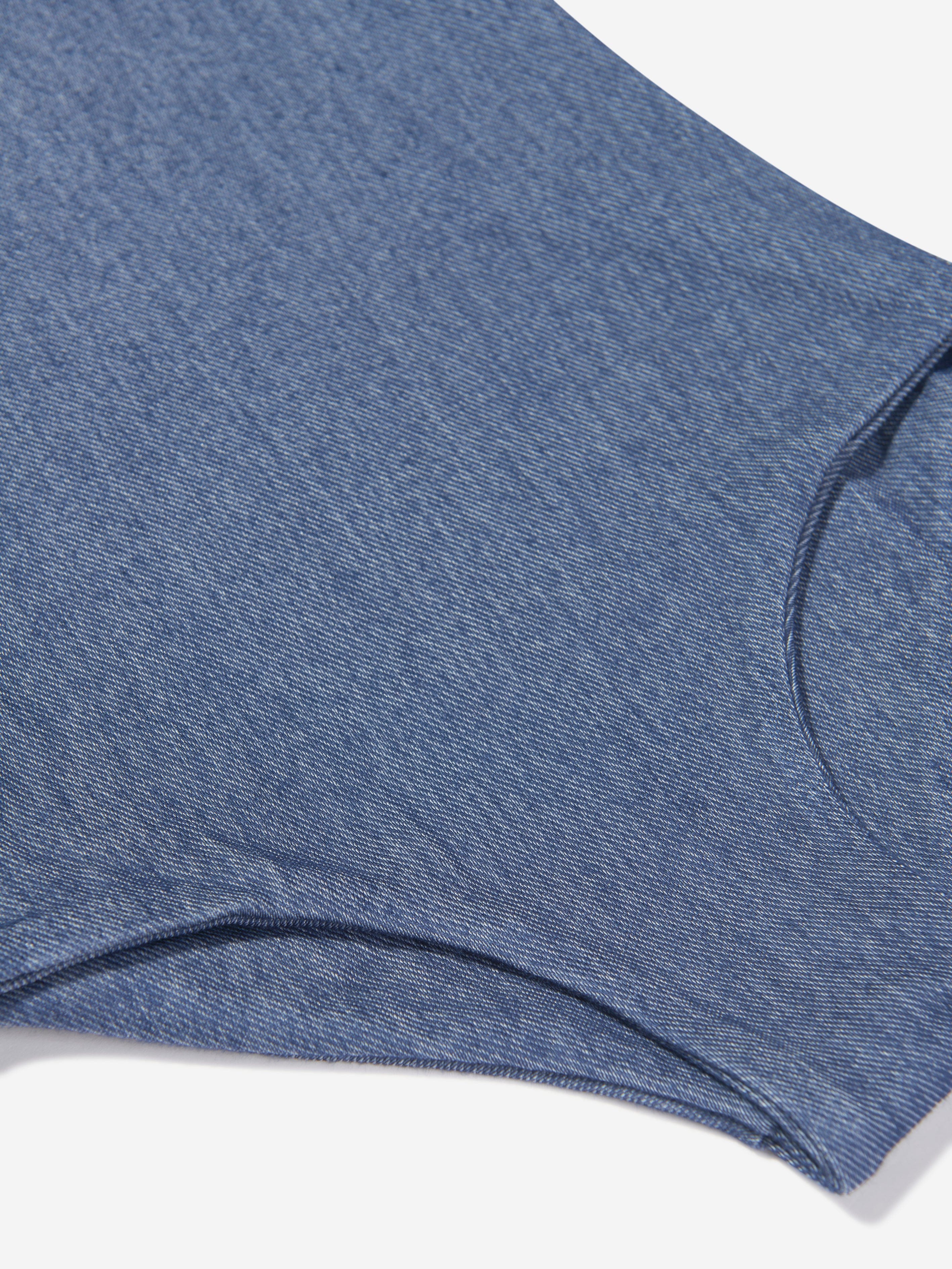 AY by AYLA Girls Denim Look Halterneck Swimsuit in Blue