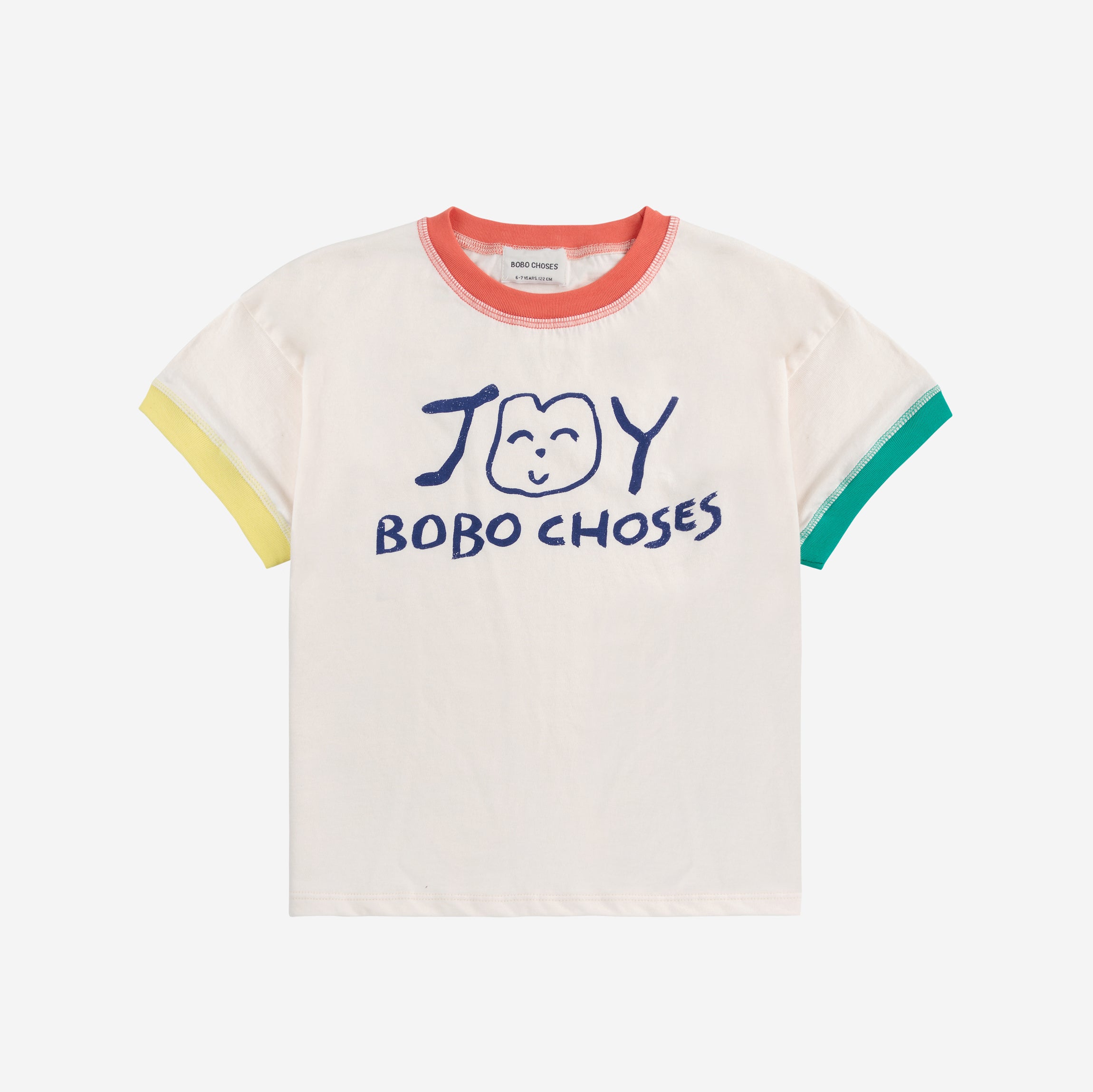 Boys & Girls Offwhite Printed Logo Cotton T-Shirt