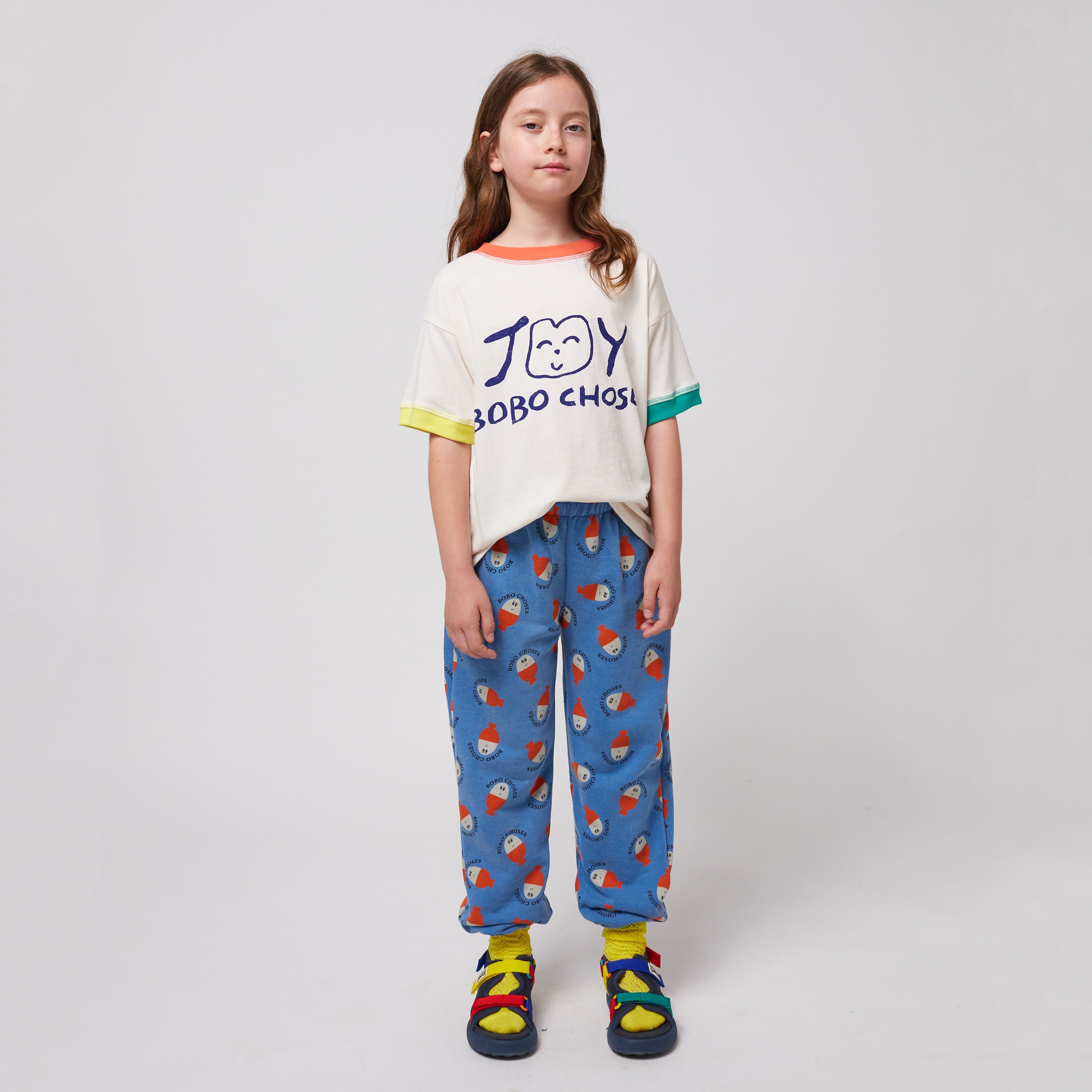 Boys & Girls Offwhite Printed Logo Cotton T-Shirt