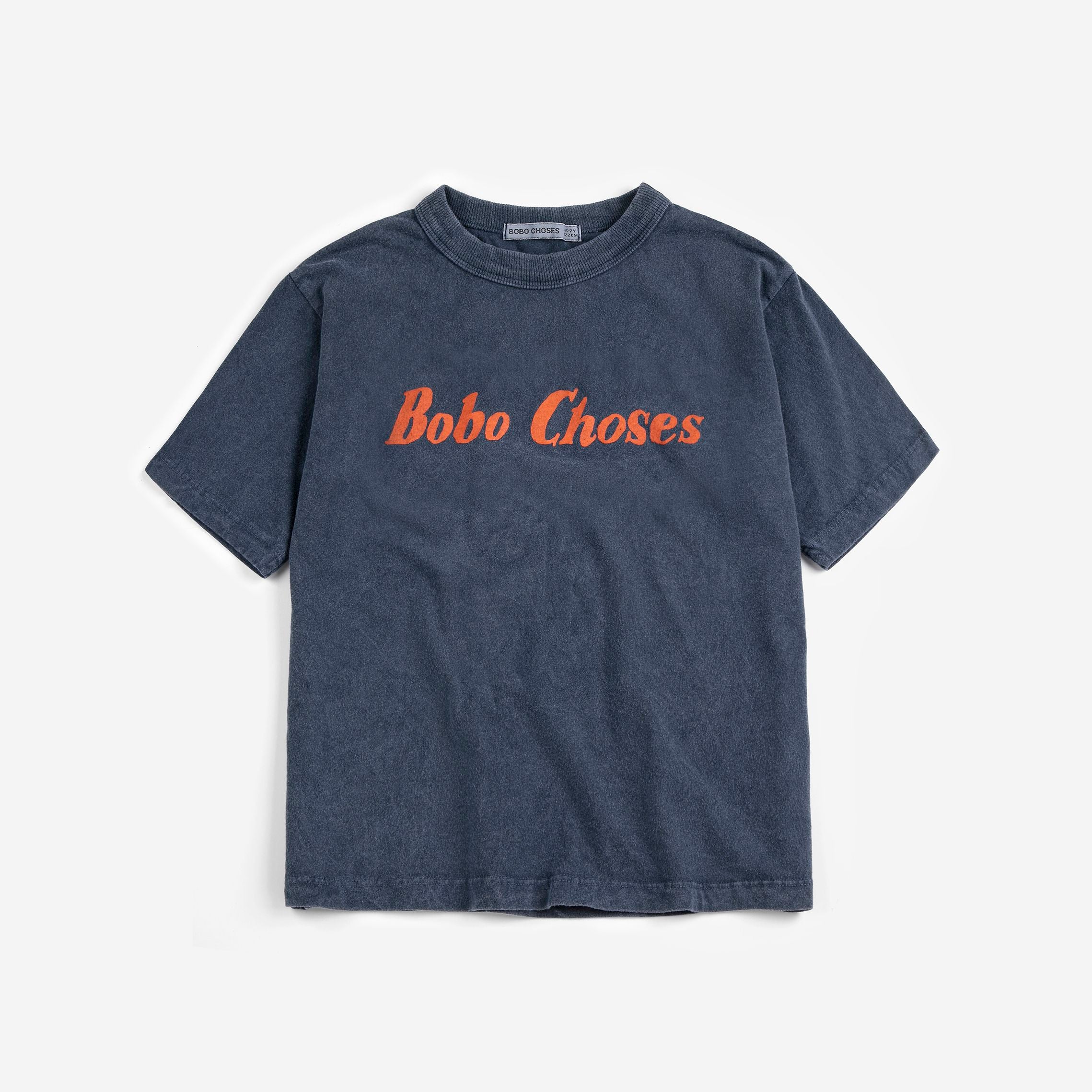 Boys & Girls Navy Logo Cotton T-Shirt