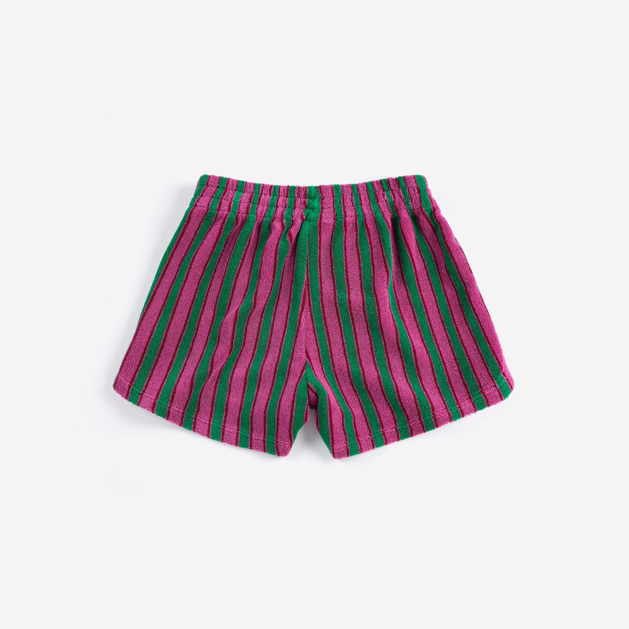 Boys & Girls Purple Stripes Cotton Shorts