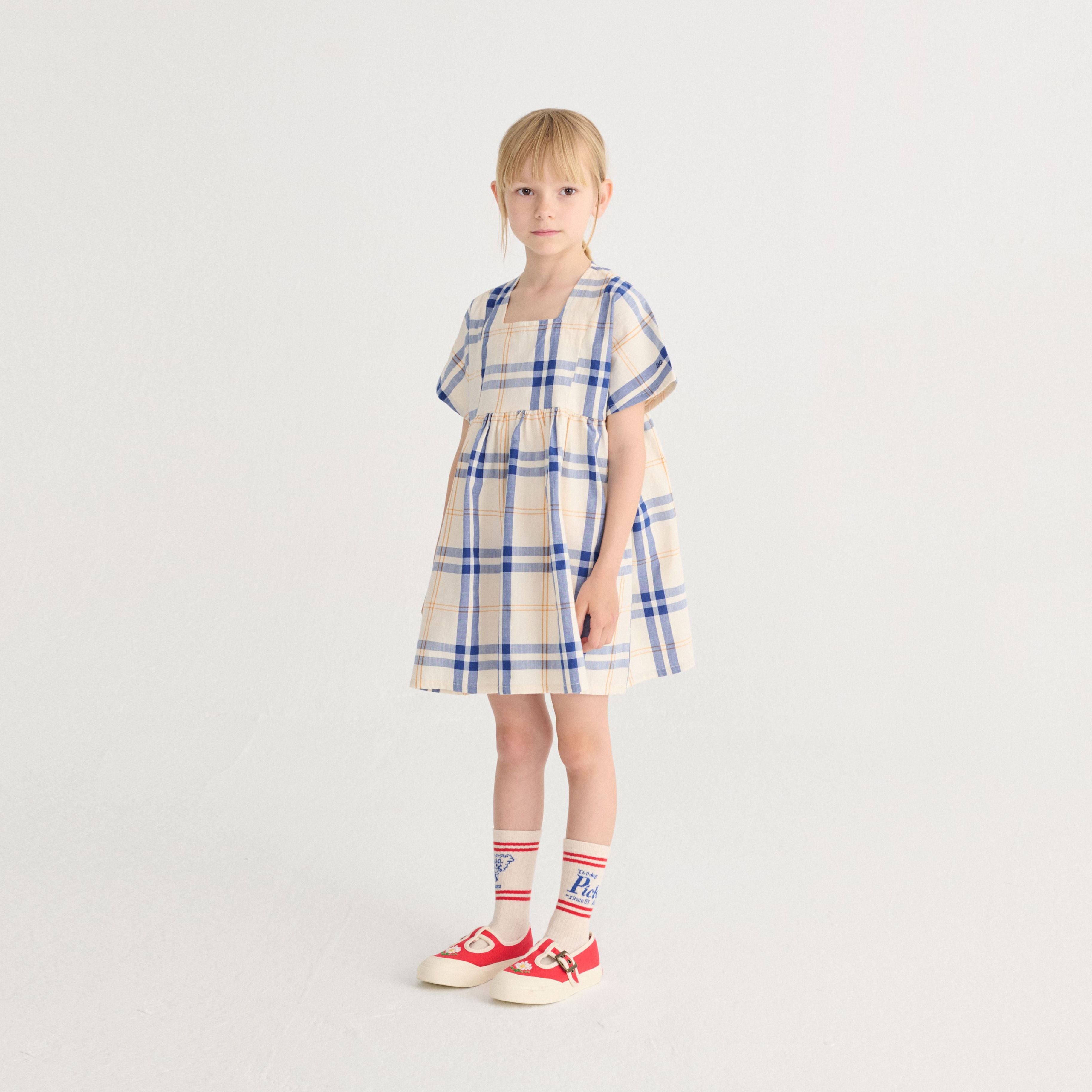 Boys & Girls Beige Logo Cotton Socks