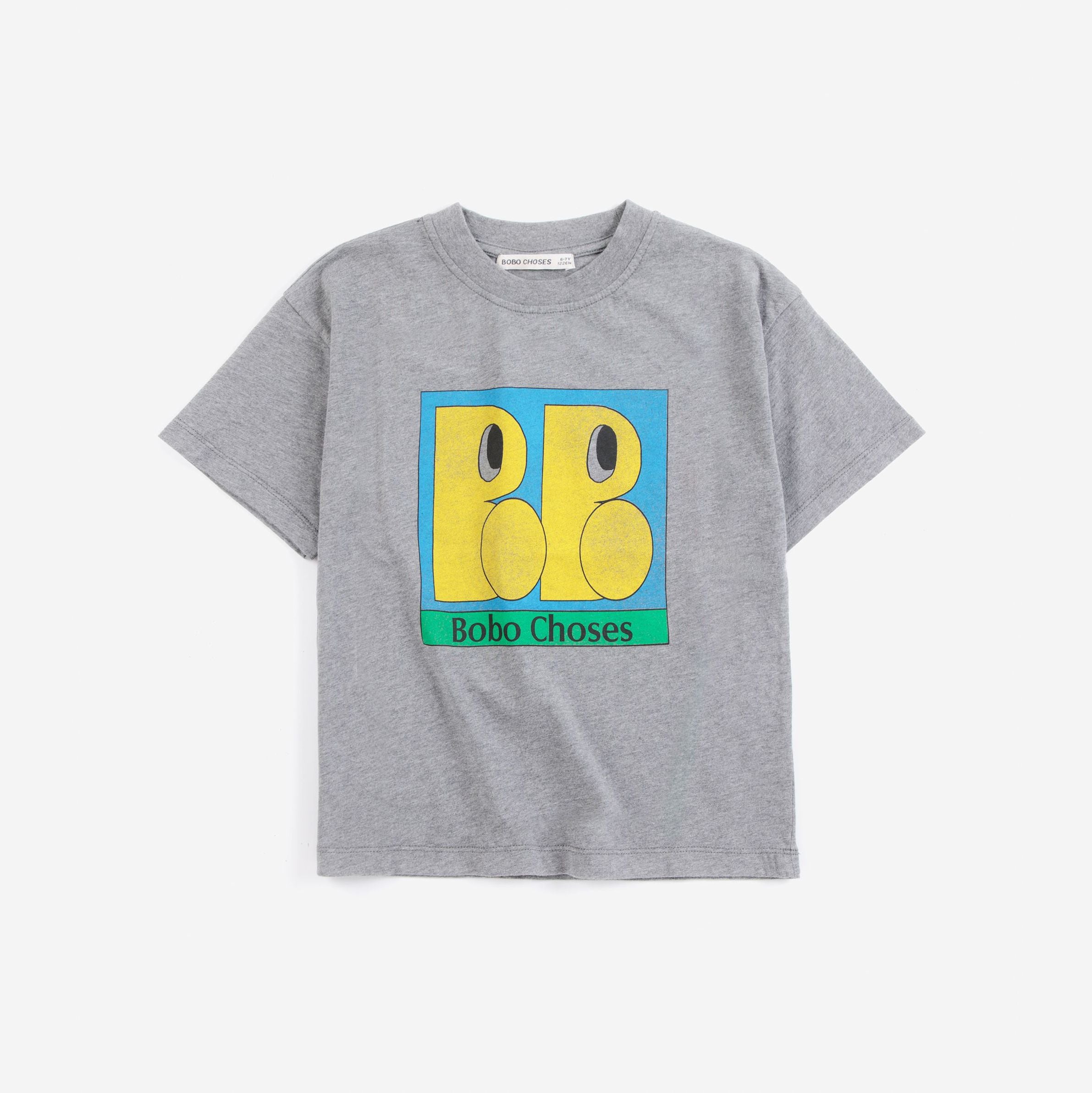 Boys & Girls Grey Printed Cotton T-Shirt