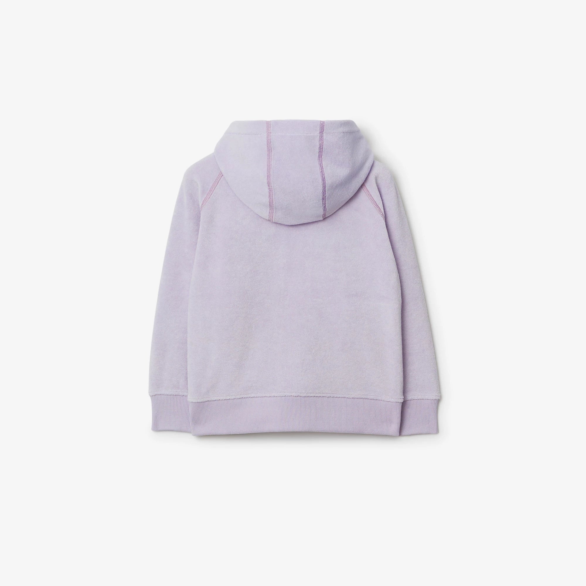 Girls Lilac Cotton Zip-Up Top