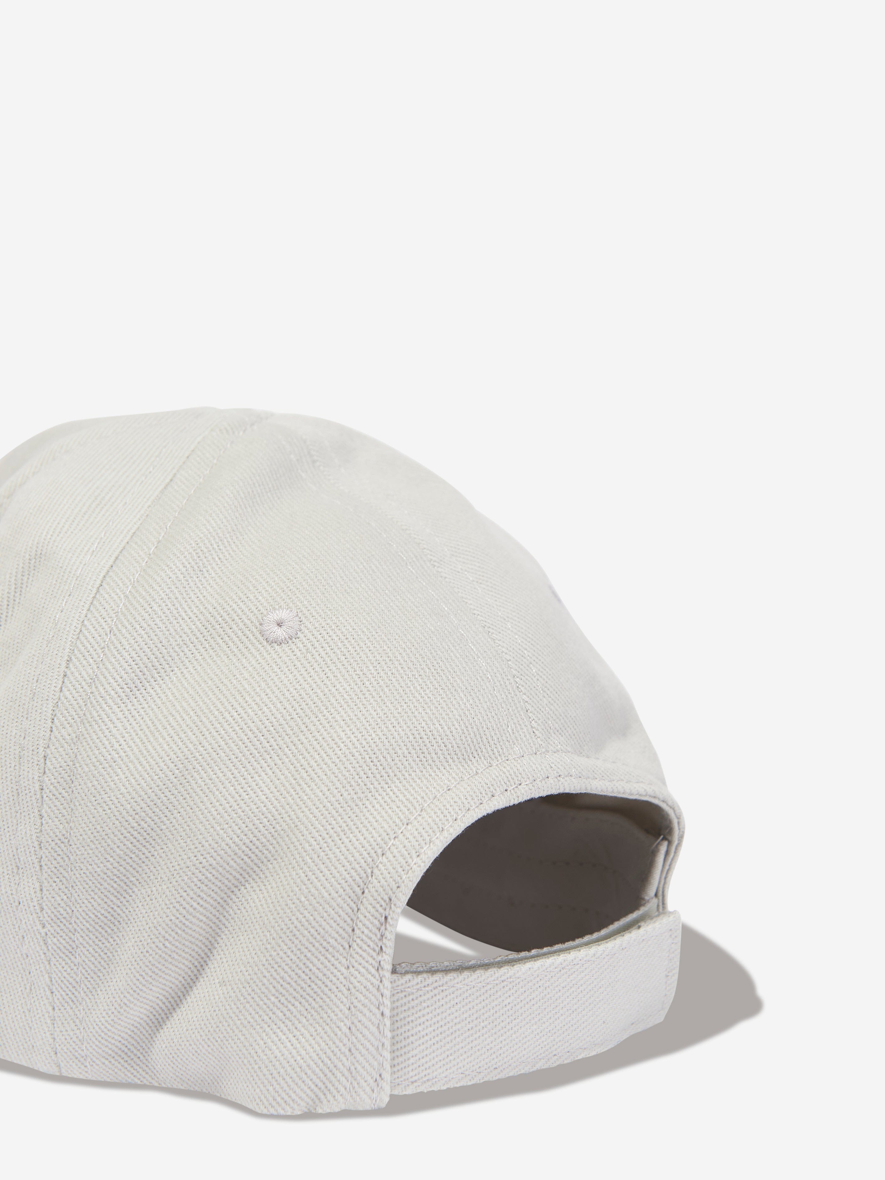 Balenciaga Kids Logo Cap in Ivory