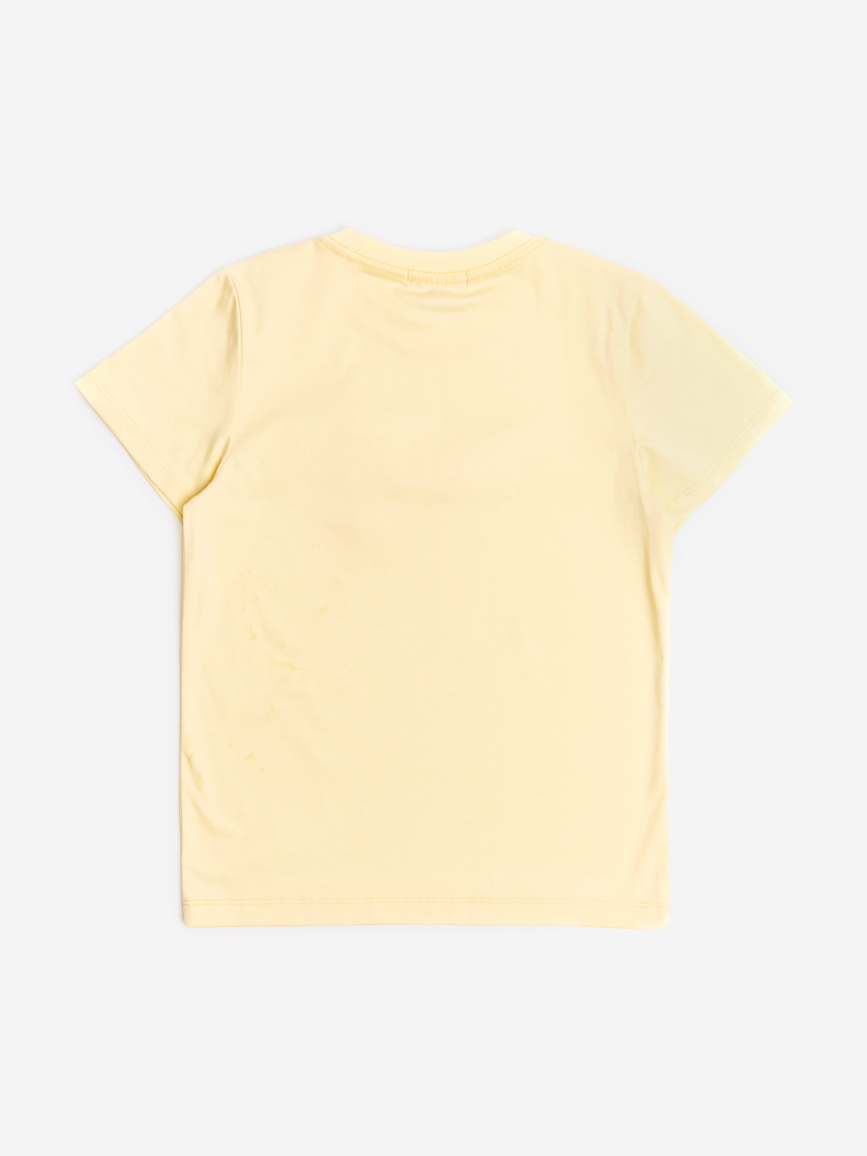 BCBG Girls Diamante Logo 3D Flowers T-Shirt in Yellow