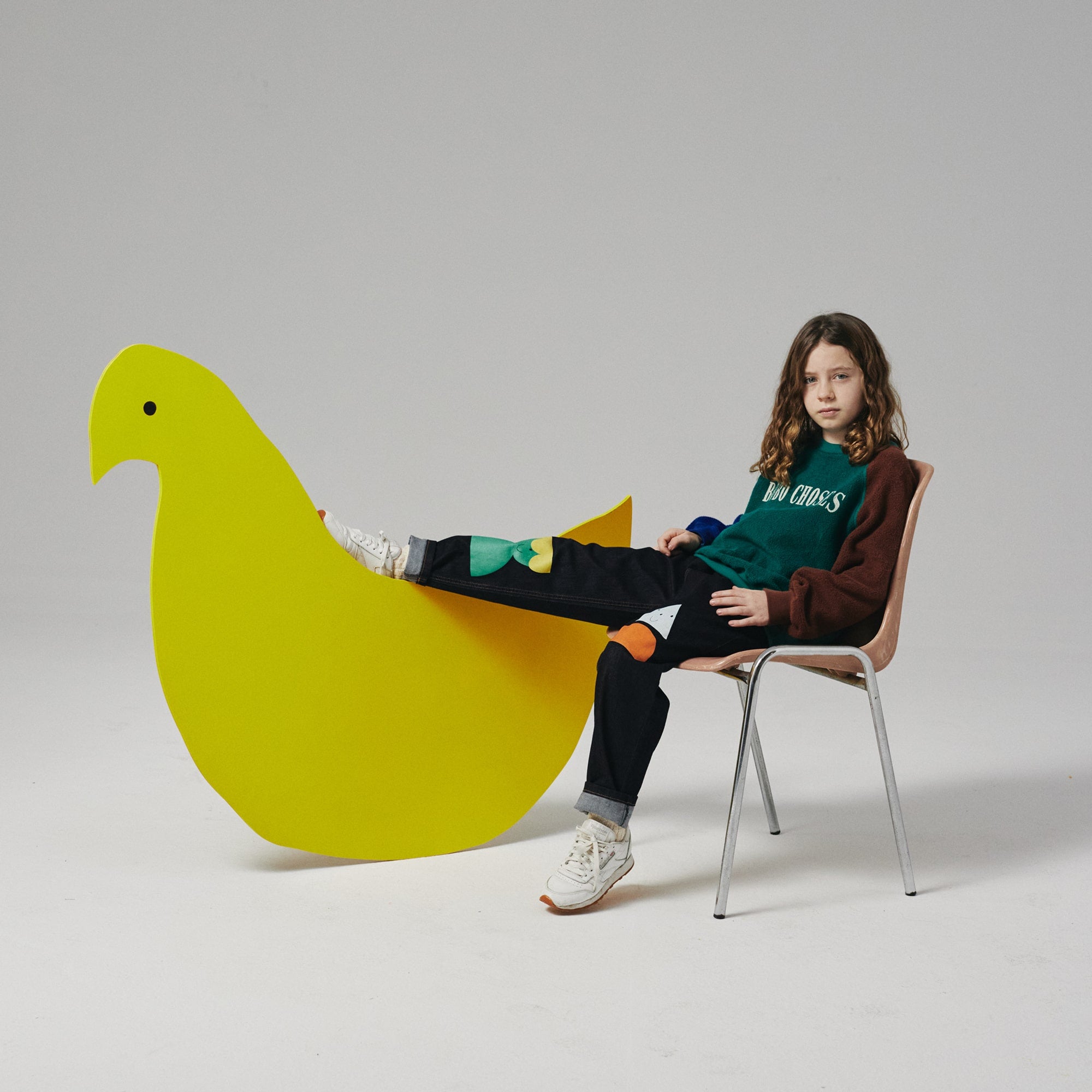 Boys & Girls Green Logo Fleece Sweatshirt