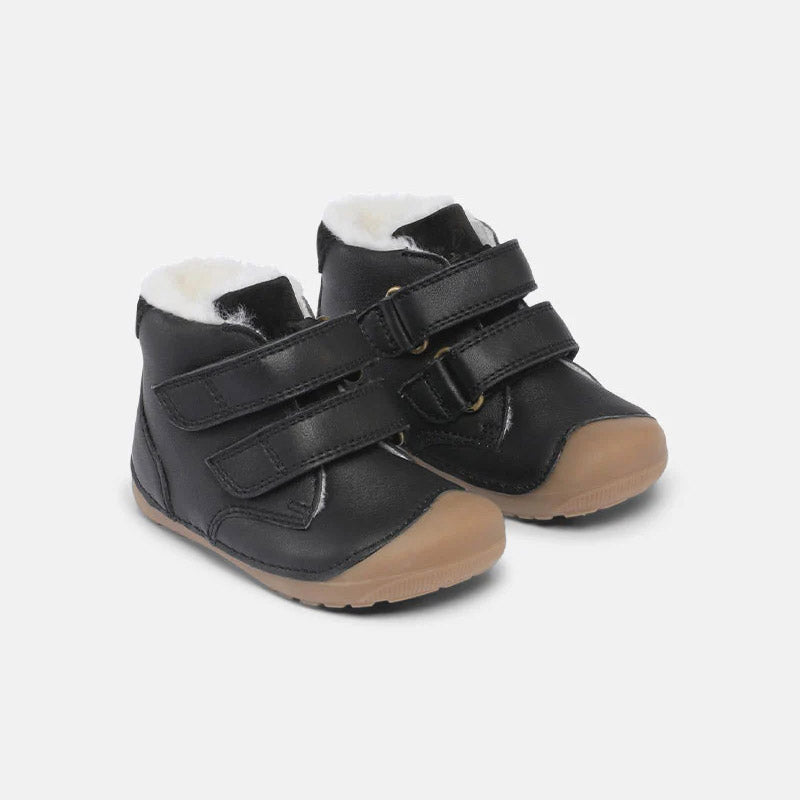 Baby Boys & Girls Black "Petit Mid Winter Strap" Shoes