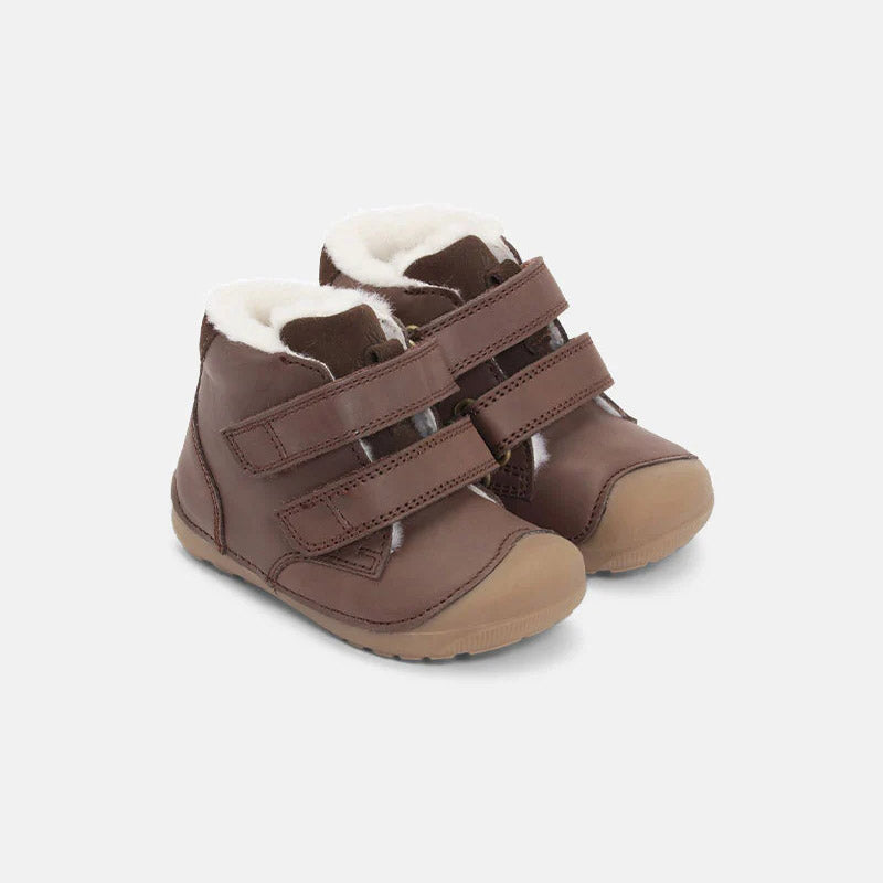 Baby Boys & Girls Dark Brown "Petit Mid Winter Strap" Shoes
