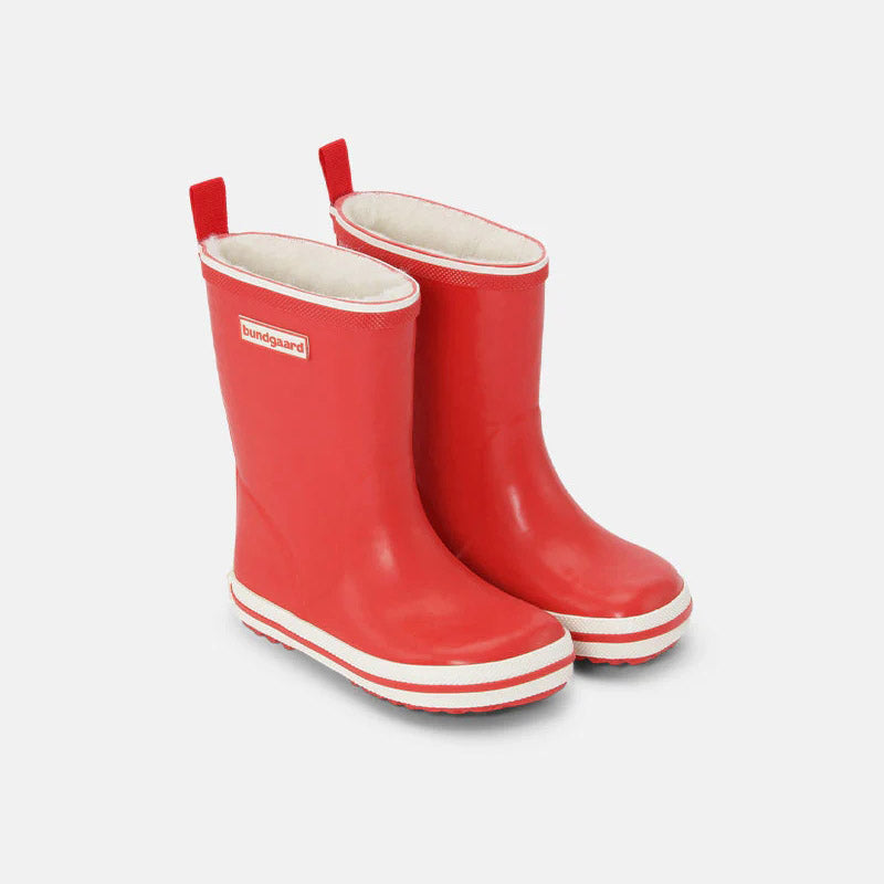 Boys & Girls Red "Charly High Warm" Rain Shoes