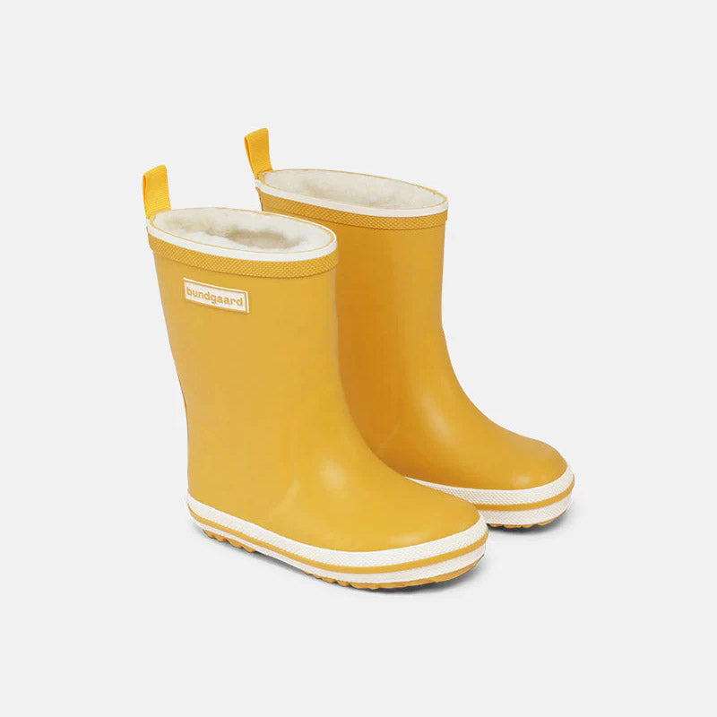 Boys & Girls Yellow "Charly High Warm" Rain Shoes
