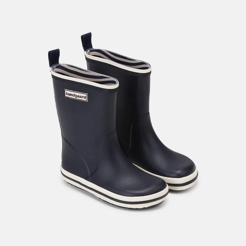 Boys & Girls Dark Blue "Charly High" Rain Shoes