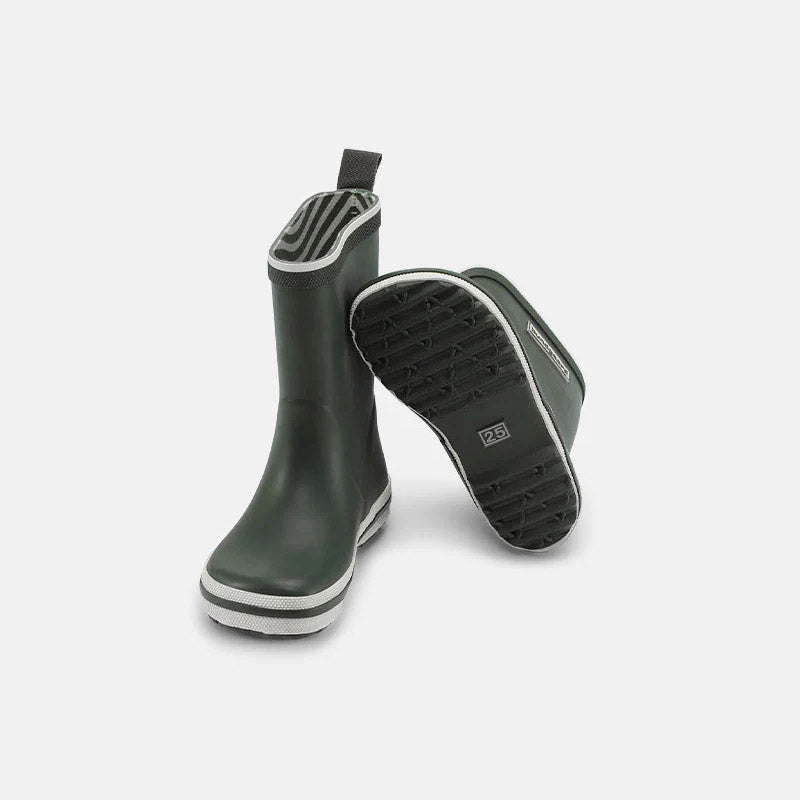 Boys & Girls Green "Charly High" Rain Shoes