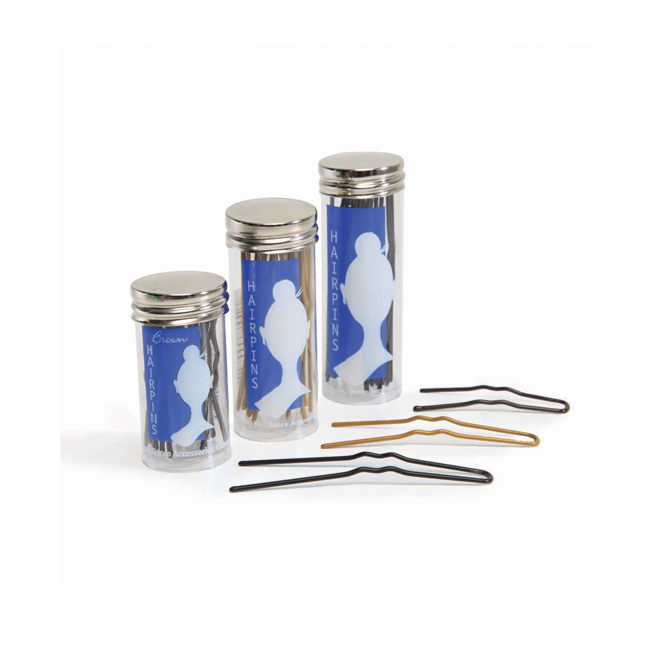 Black Ballet U Hair Clips(BH442/BLK 12 Pack/Box)