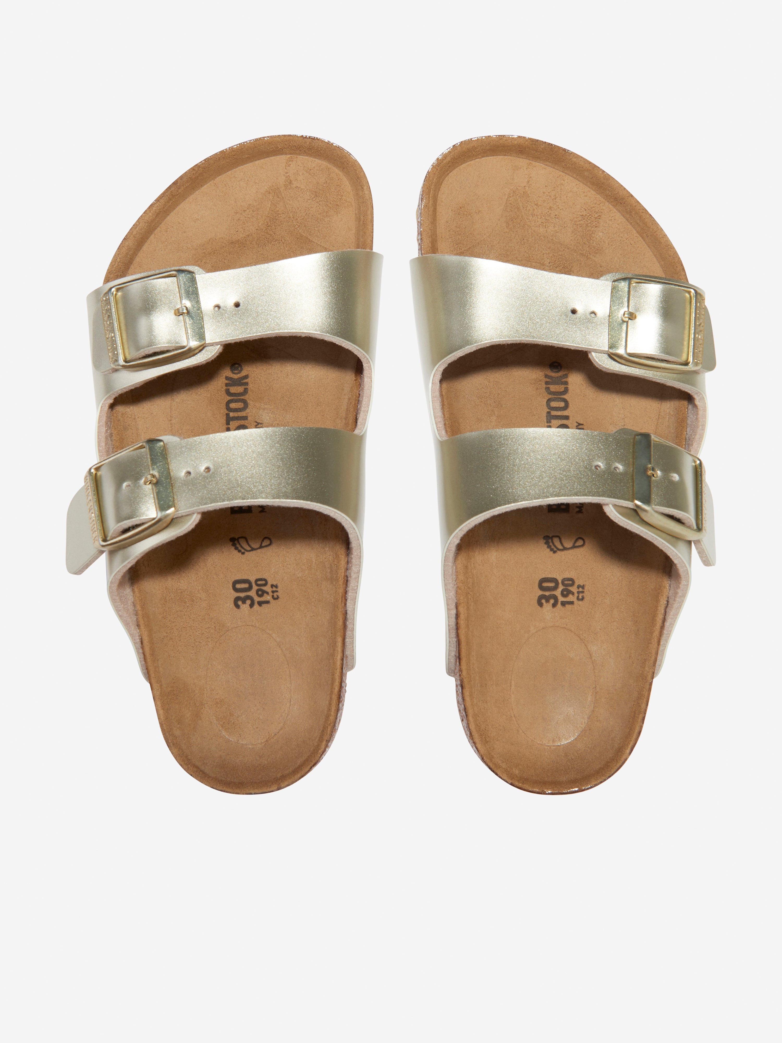 Girls Arizona Classic Metallic Sandals in Gold