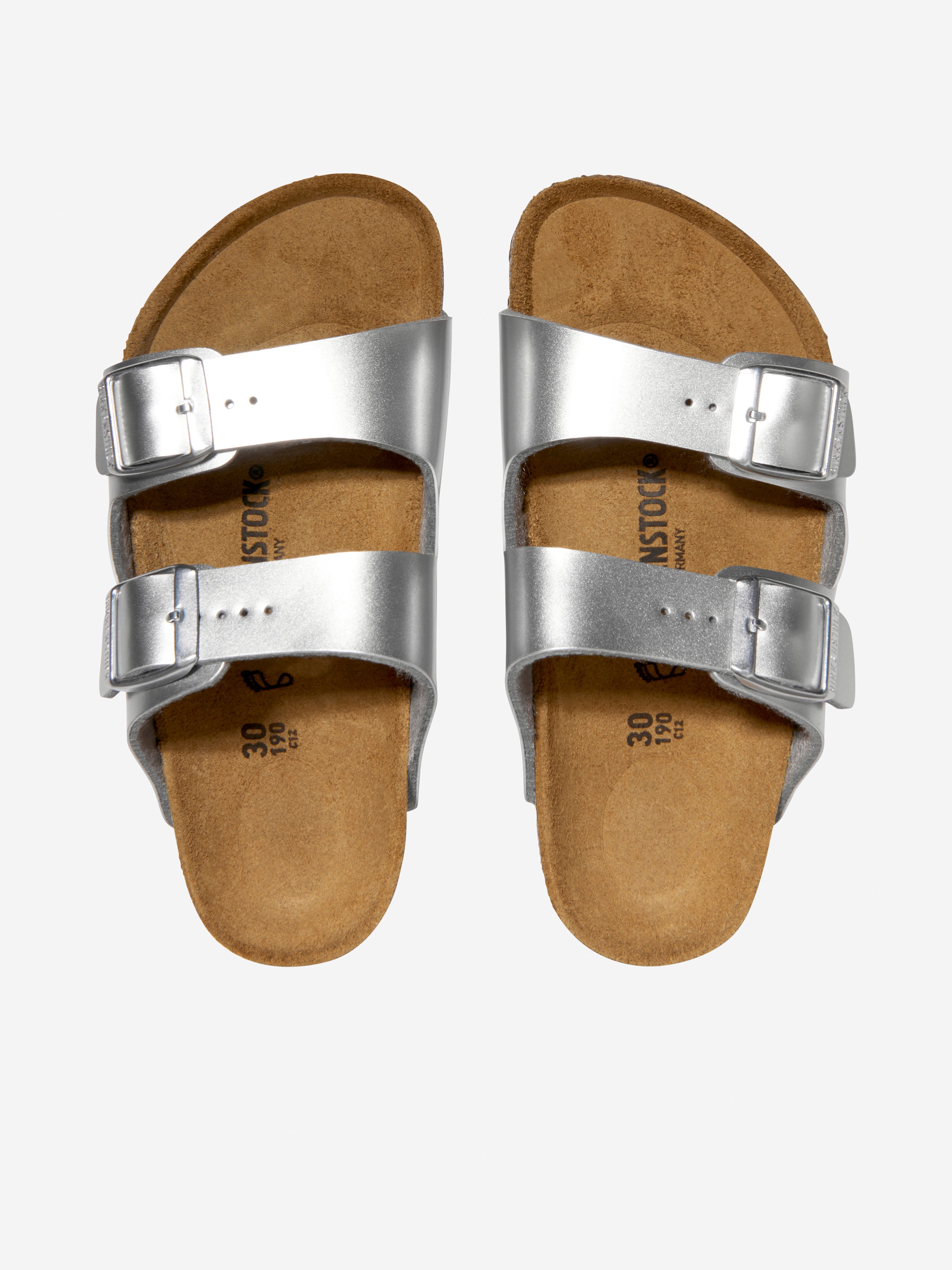 Girls Arizona Metallic Sandals in Silver
