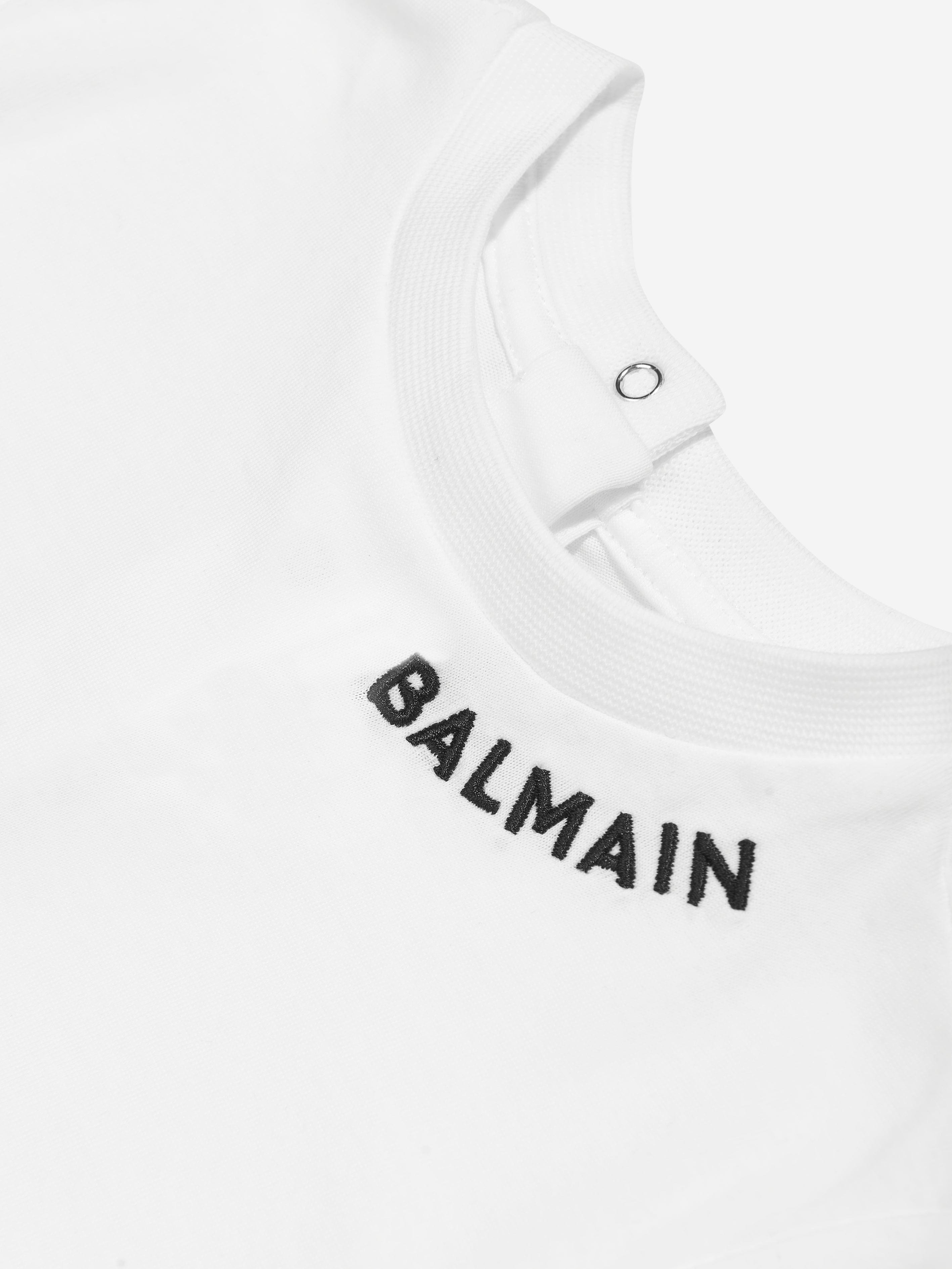 Balmain Baby Logo T-Shirt in White