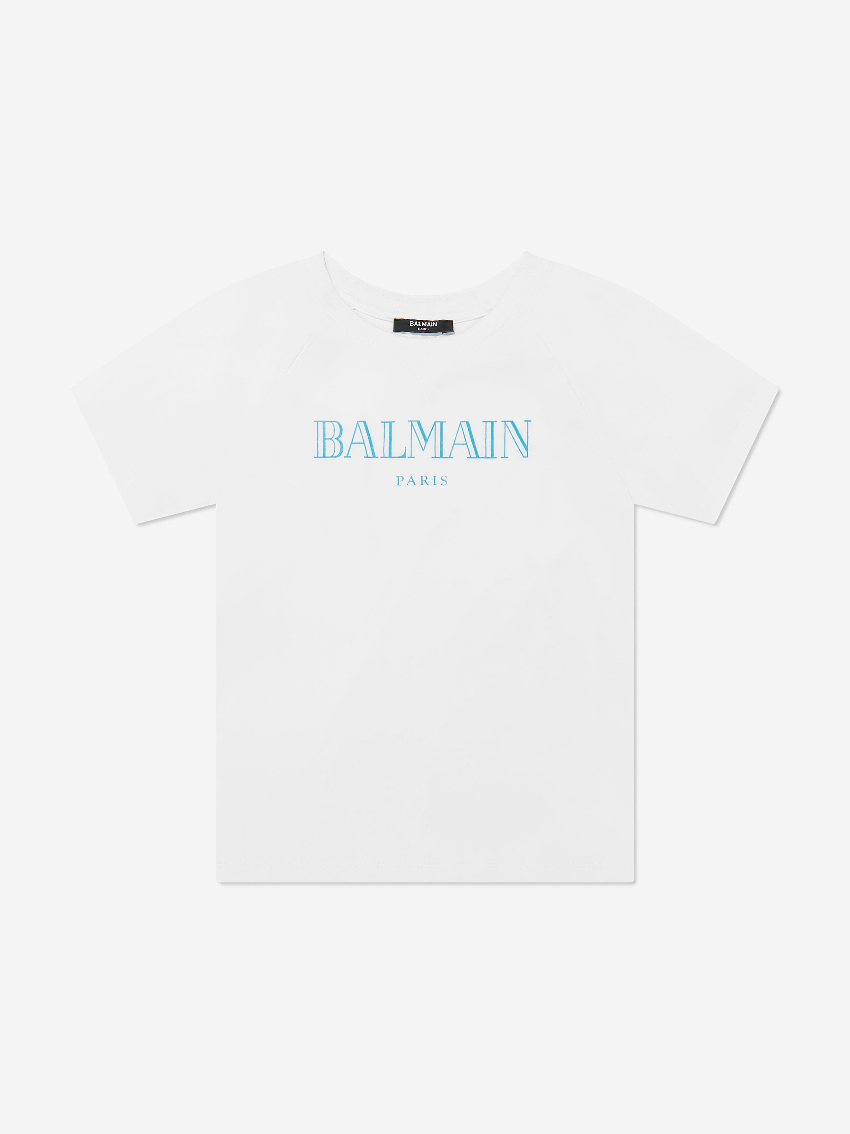 Balmain Kids Logo T-Shirt in White