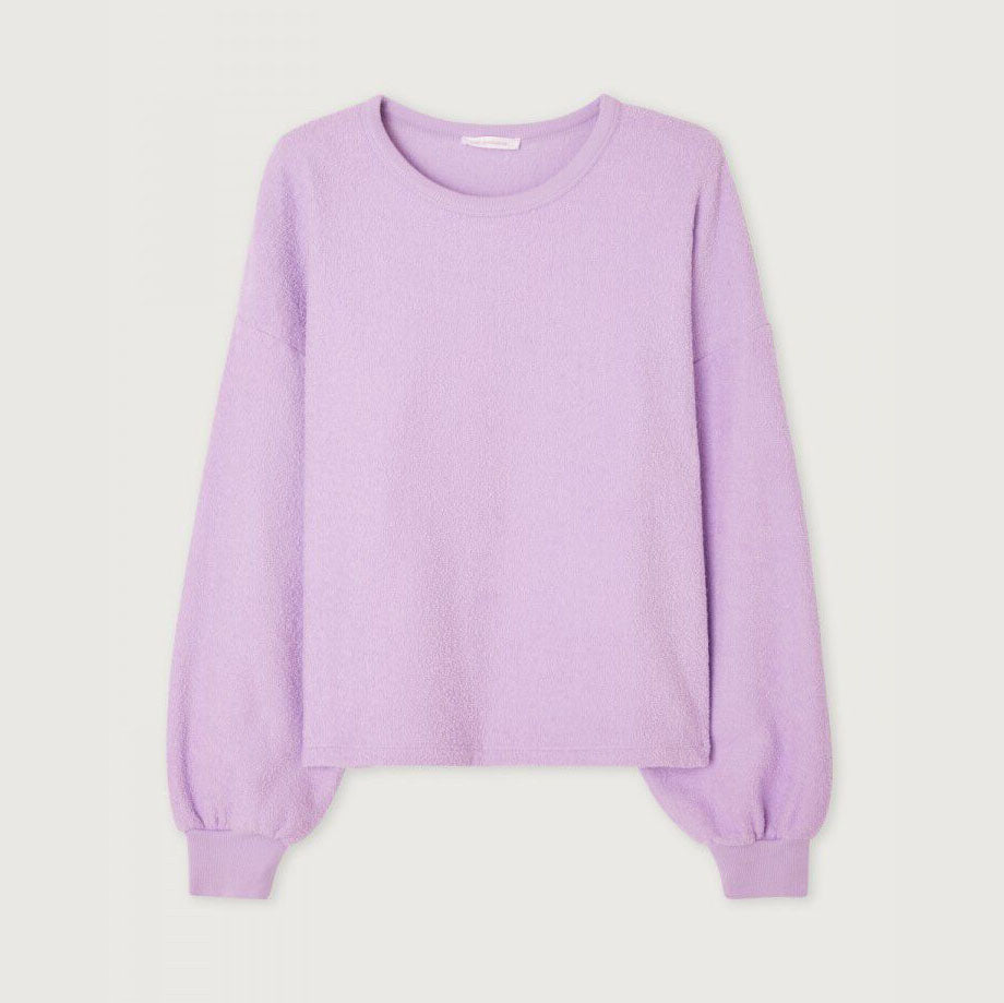 Women Mauve Cotton Sweatshirt