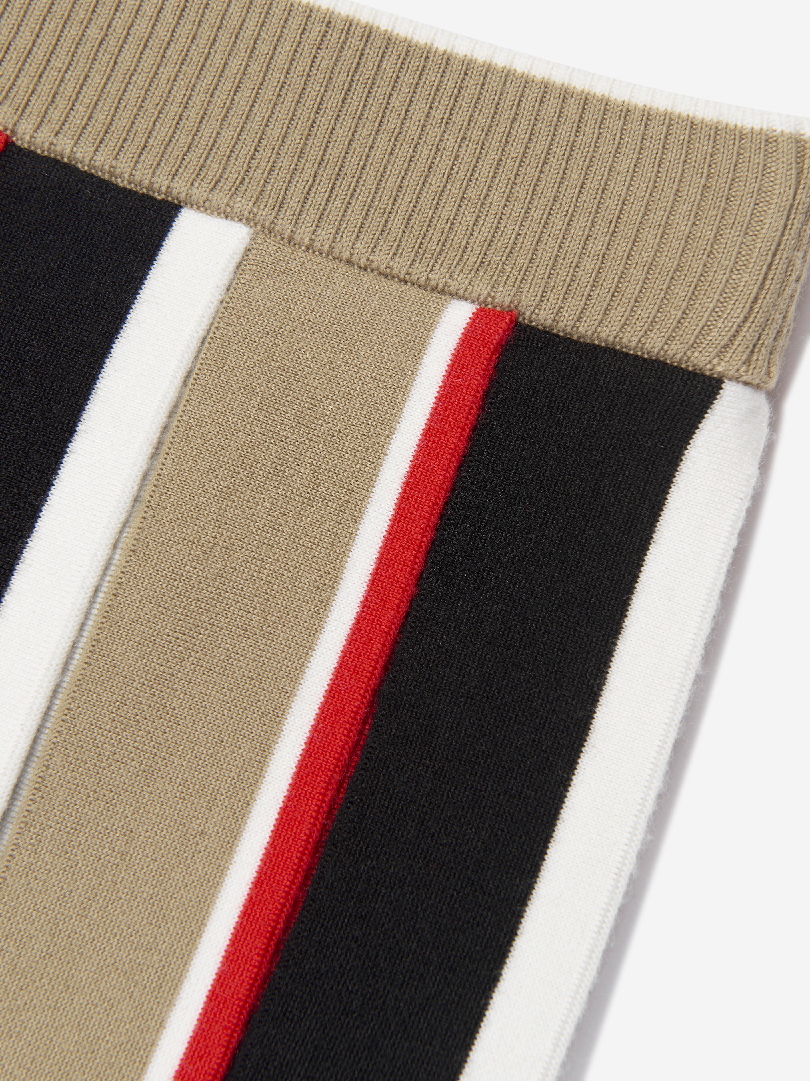 Girls Amelia Stripe Skirt in Archive Beige