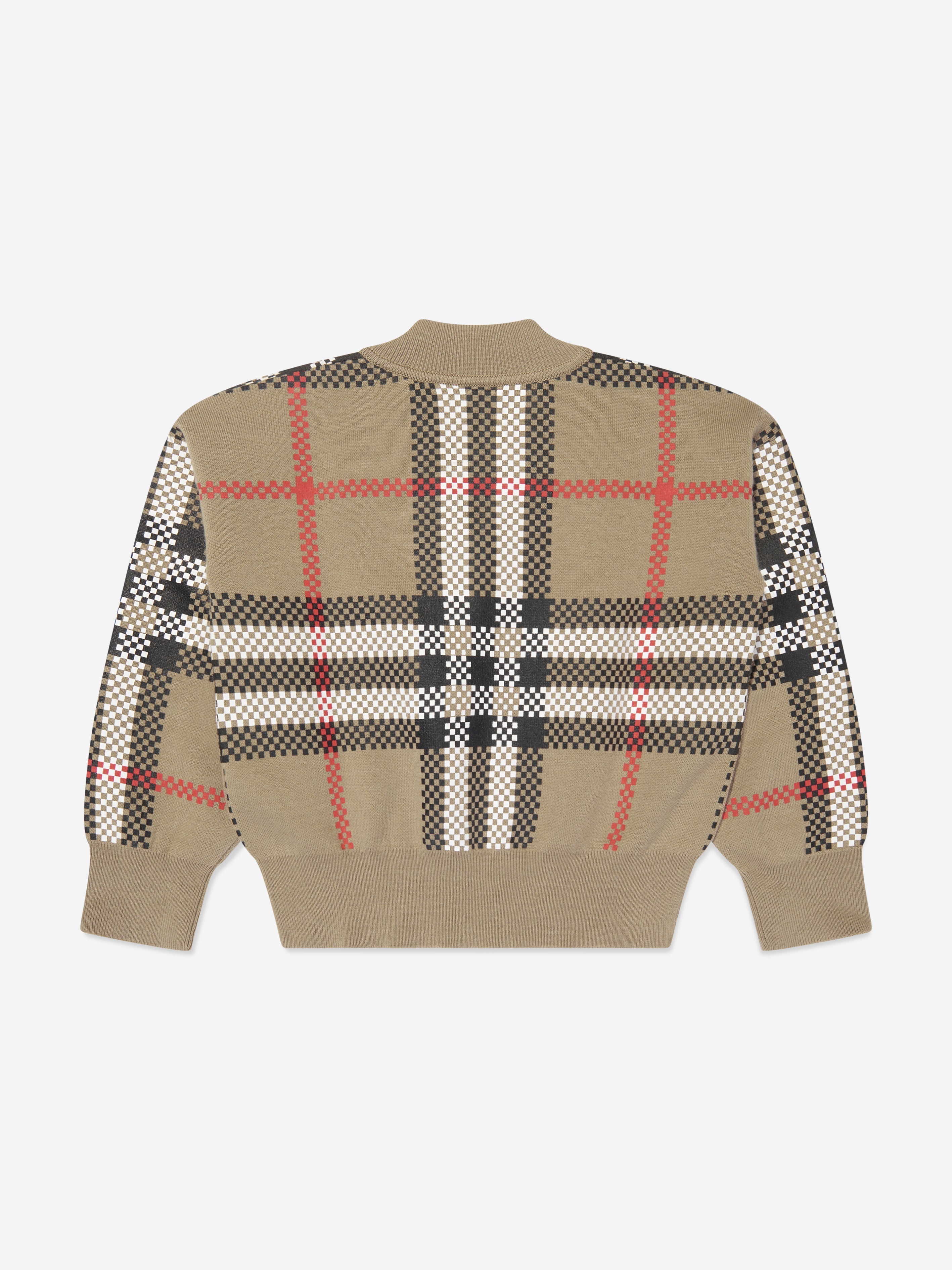 Girls Holly Jumper in Archive Beige Check