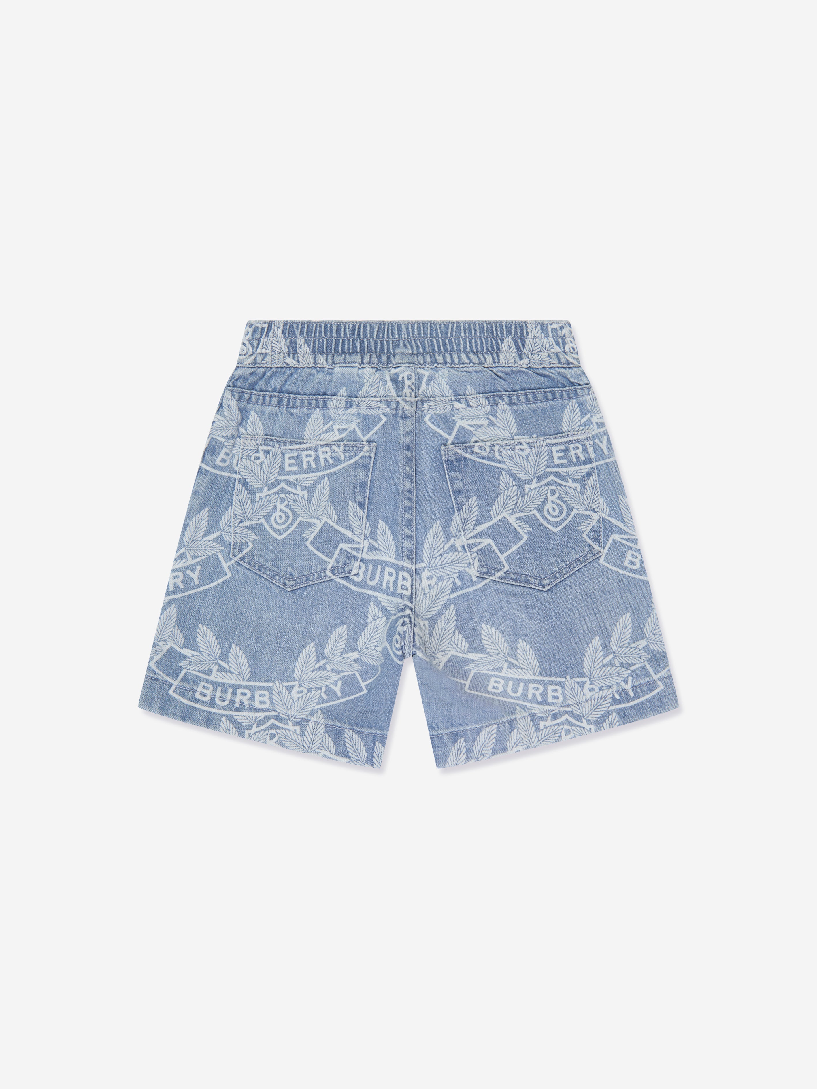 Boys Castiel Crest Shorts in Blue
